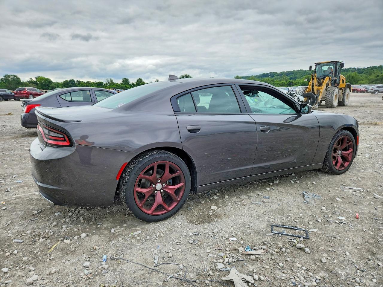 2015 Dodge Charger Sxt Gray vin: 2C3CDXHG5FH916144
