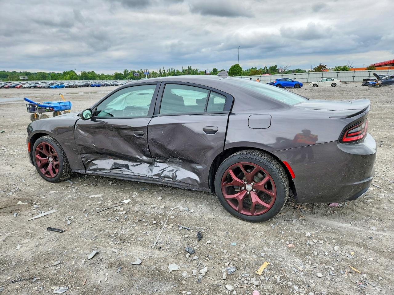 2015 Dodge Charger Sxt Gray vin: 2C3CDXHG5FH916144