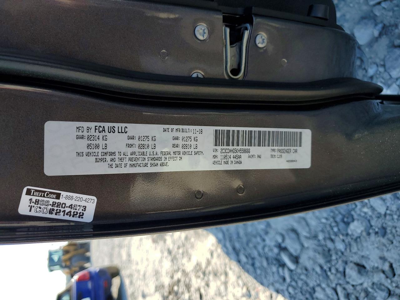 2019 Dodge Charger Gt Gray vin: 2C3CDXHG5KH558666