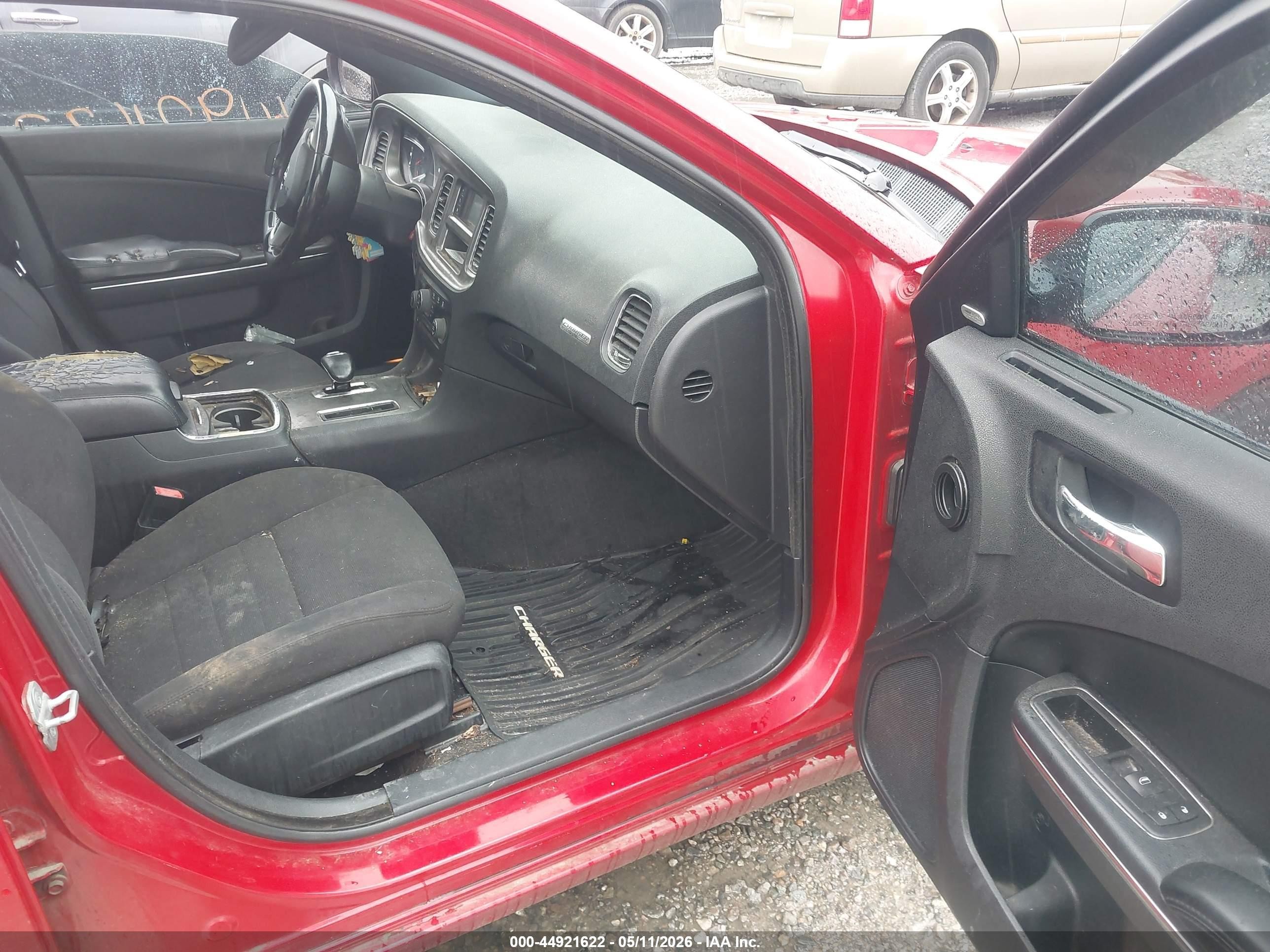 2012 Dodge Charger Sxt Red vin: 2C3CDXHG6CH135922