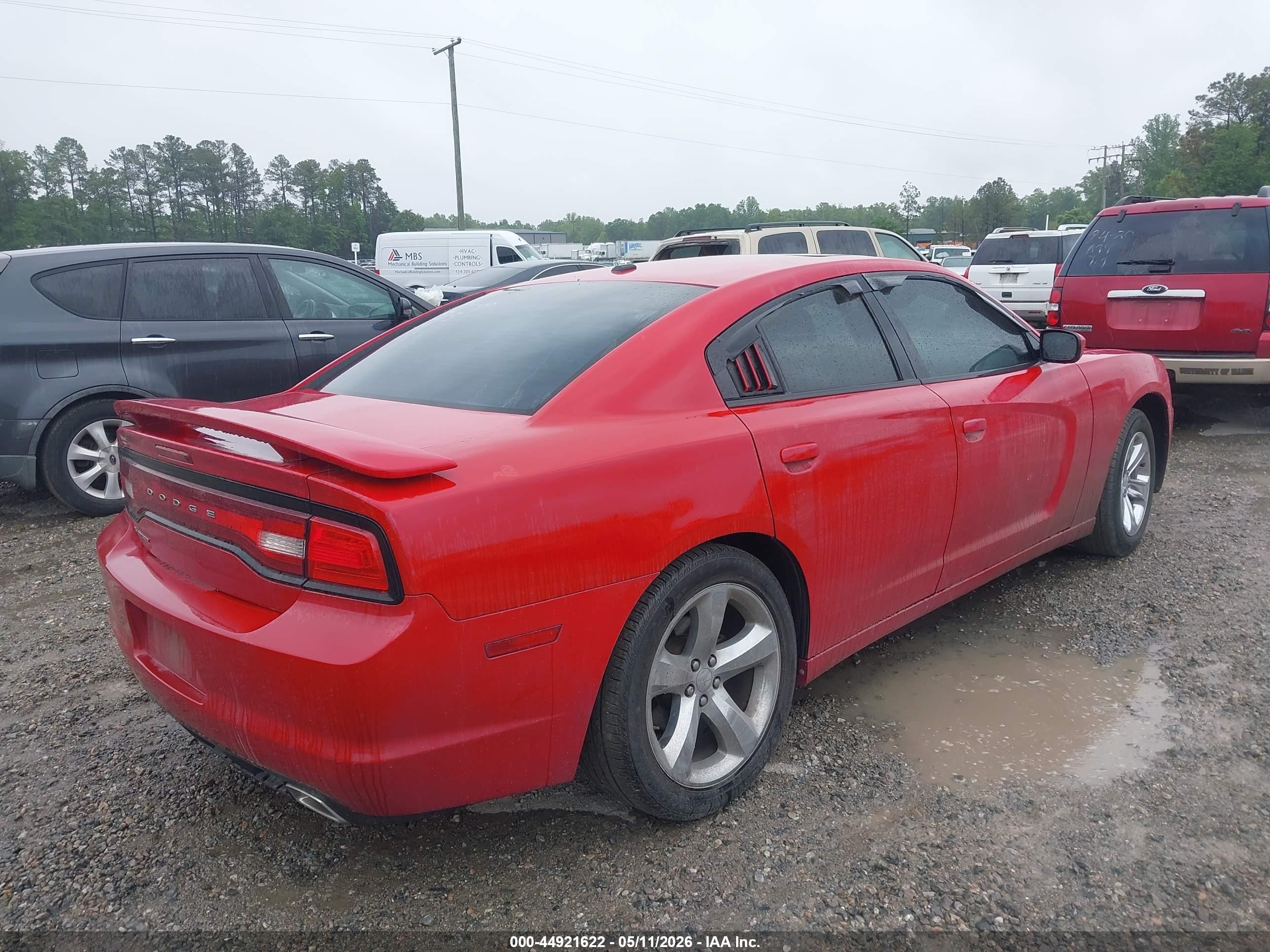 2012 Dodge Charger Sxt Red vin: 2C3CDXHG6CH135922