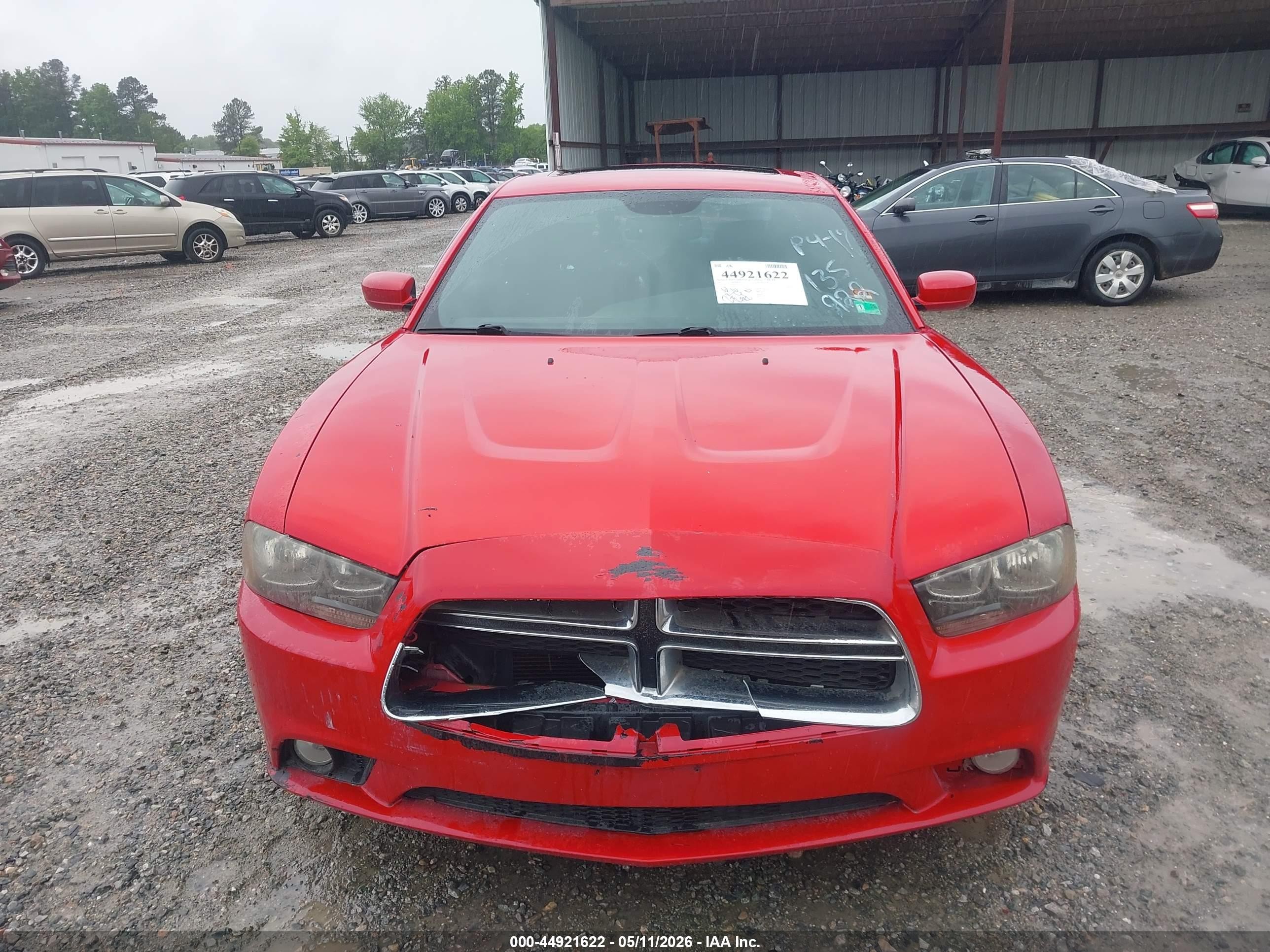2012 Dodge Charger Sxt Red vin: 2C3CDXHG6CH135922