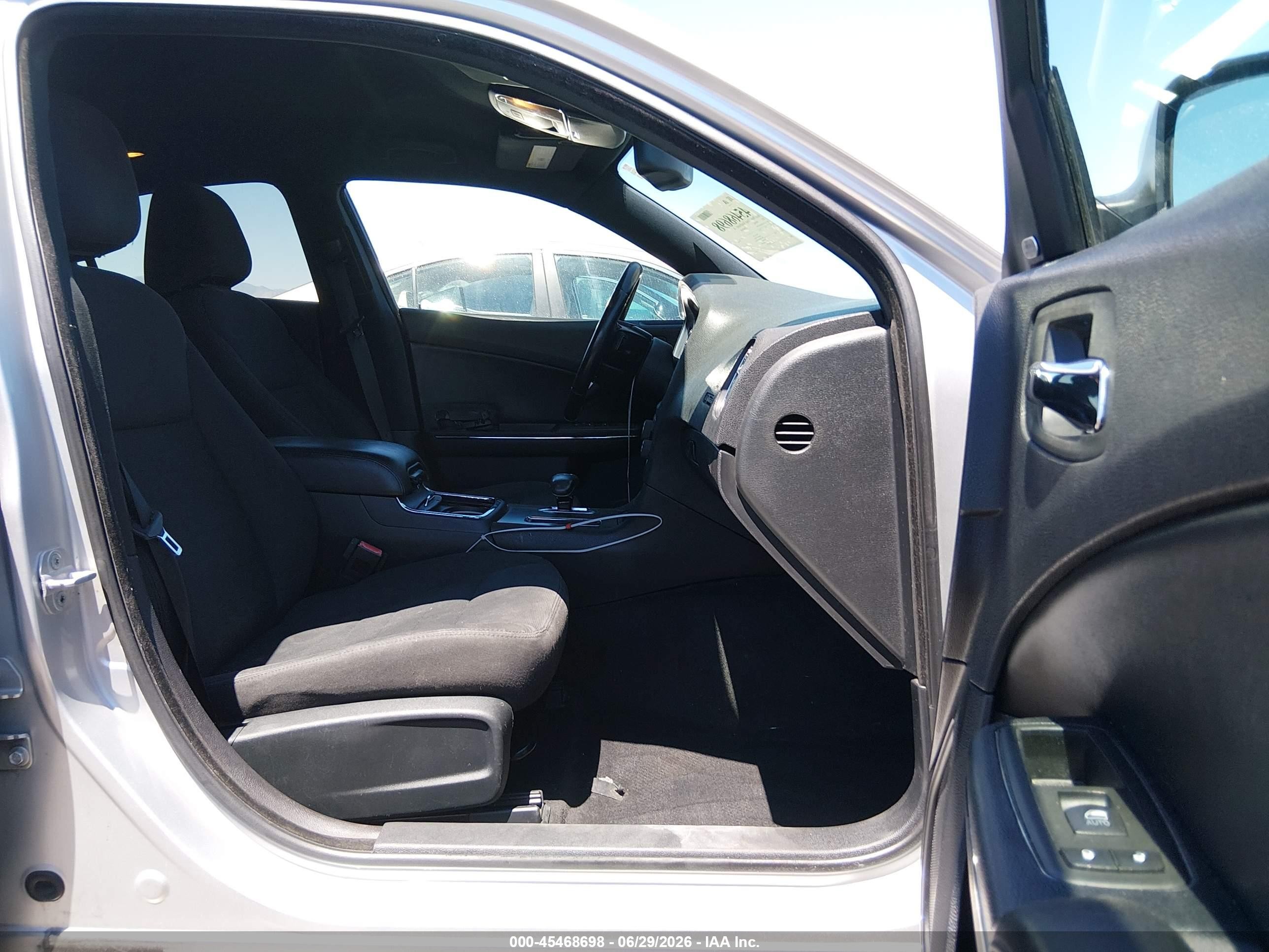 2012 Dodge Charger Sxt Silver vin: 2C3CDXHG6CH207198