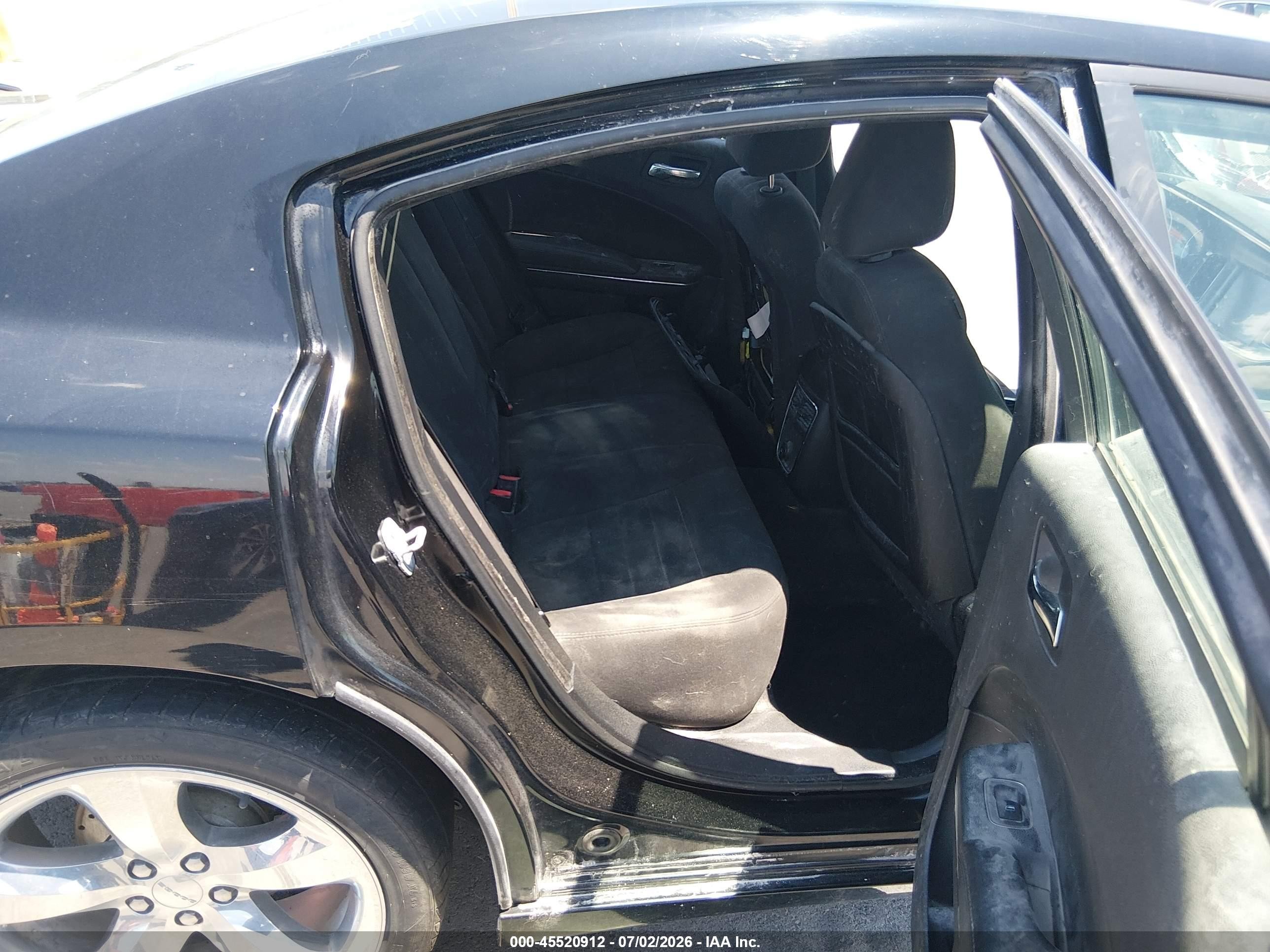 2013 Dodge Charger Sxt Black vin: 2C3CDXHG6DH742789