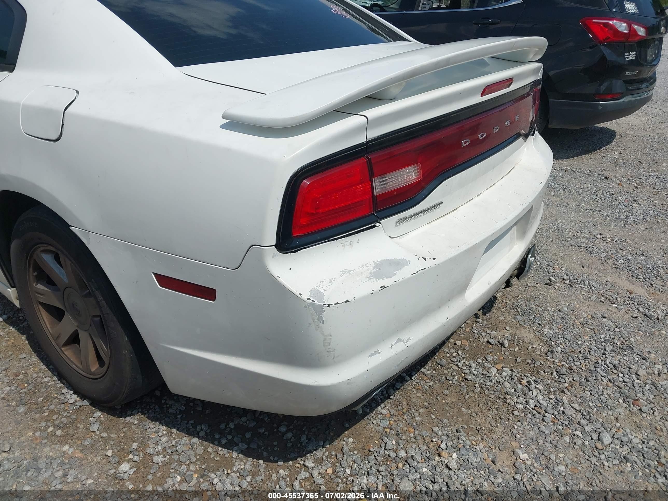 2014 Dodge Charger Sxt White vin: 2C3CDXHG6EH105614