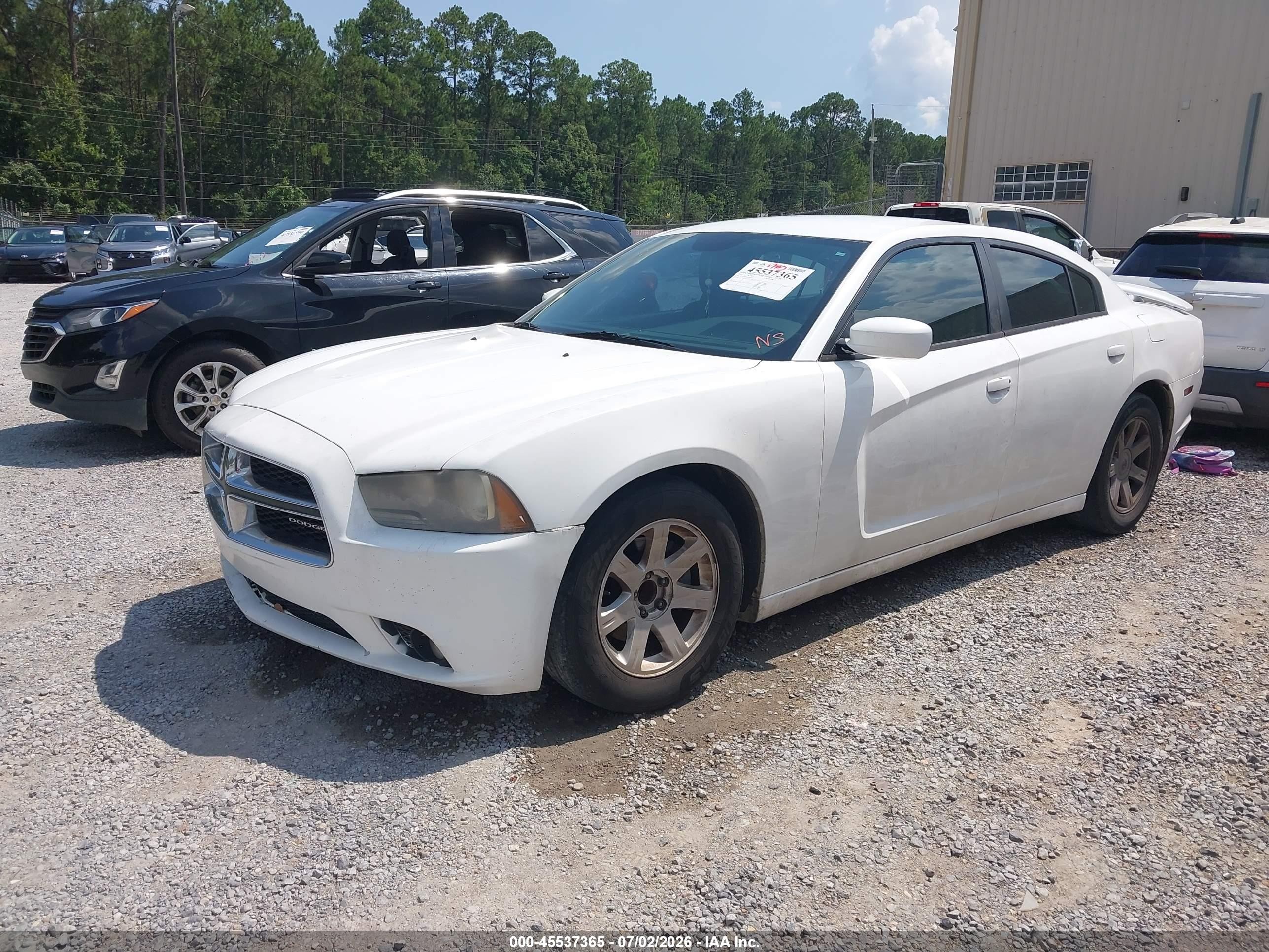 2014 Dodge Charger Sxt White vin: 2C3CDXHG6EH105614