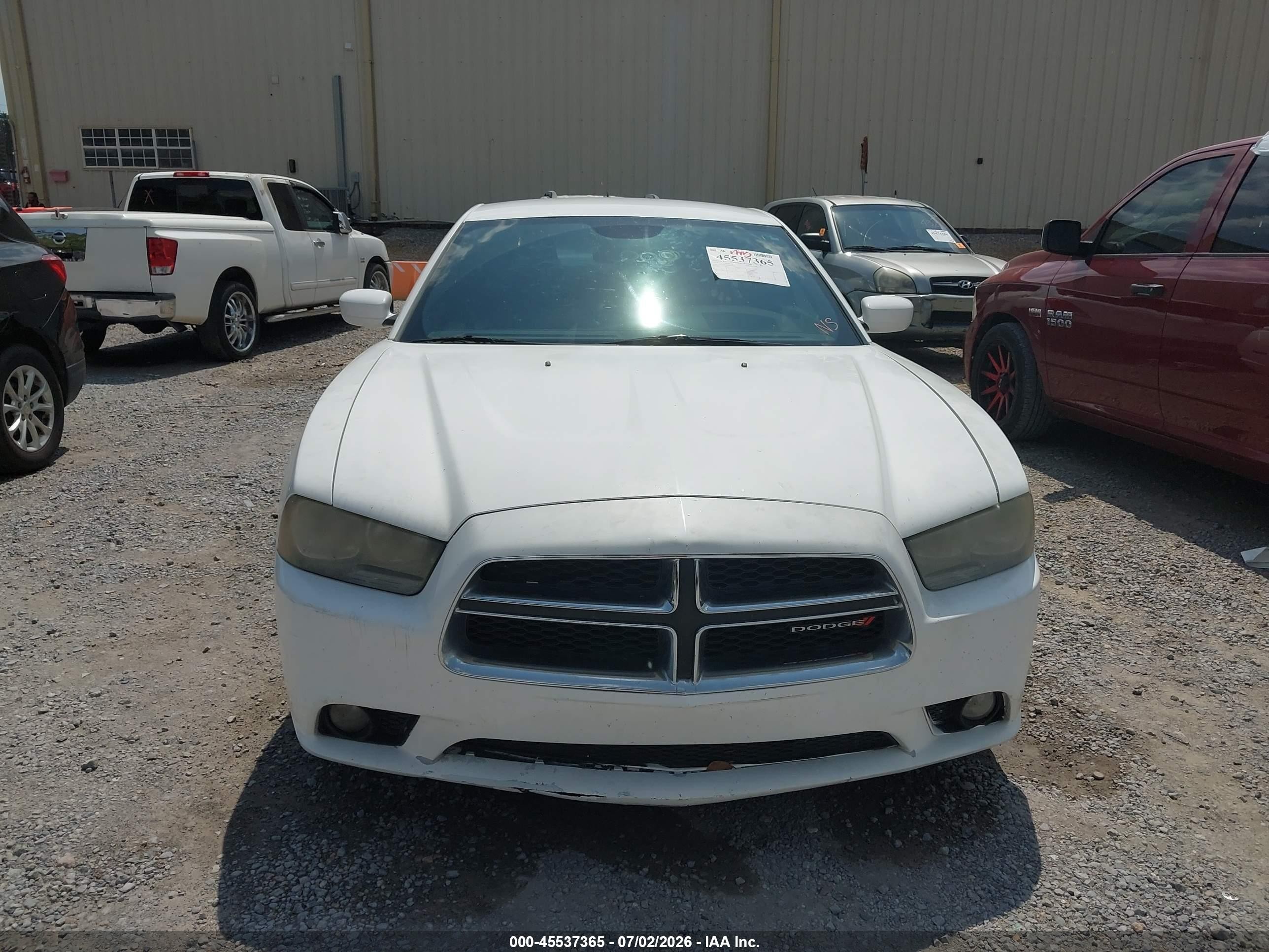 2014 Dodge Charger Sxt White vin: 2C3CDXHG6EH105614