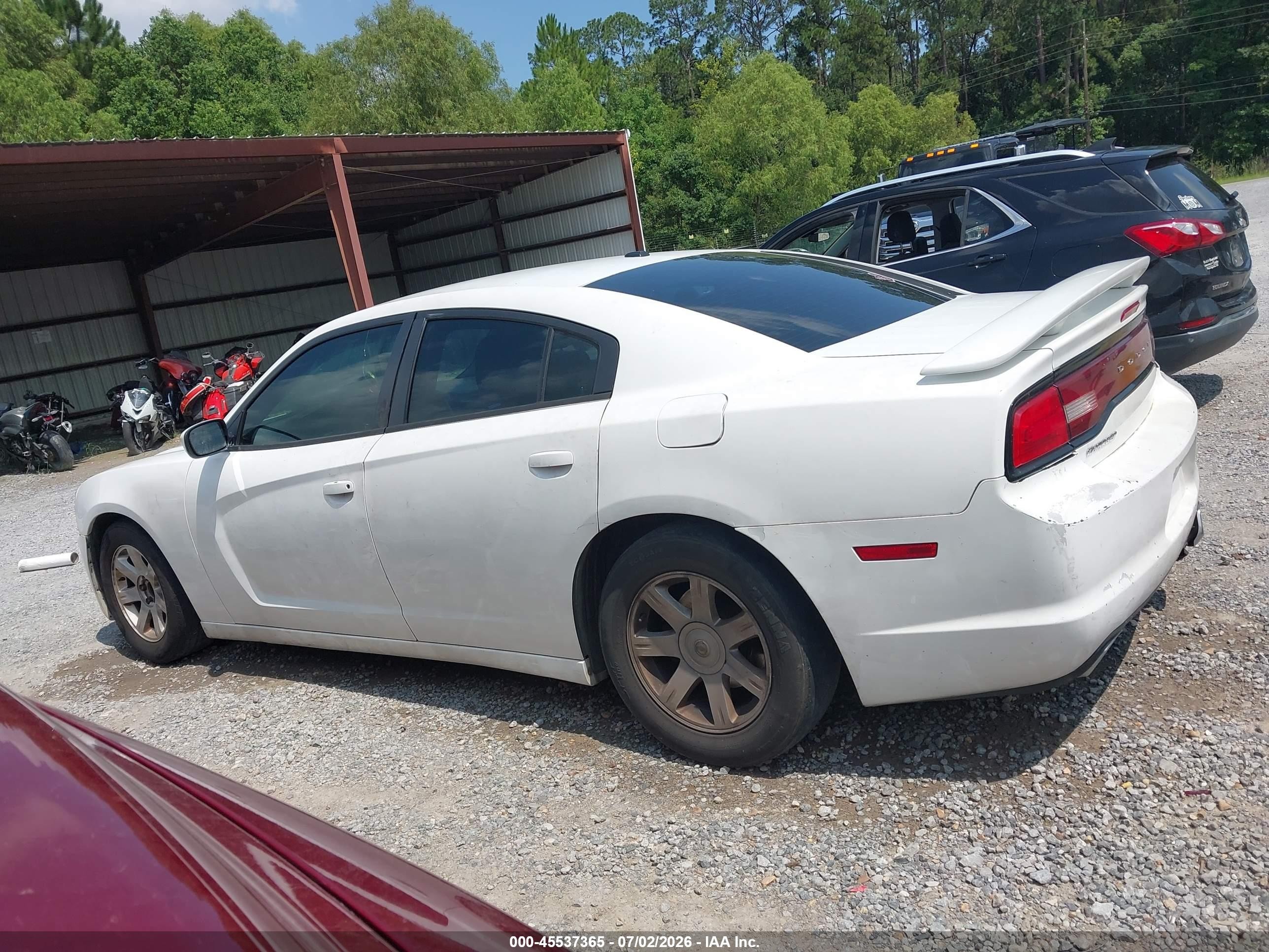 2014 Dodge Charger Sxt White vin: 2C3CDXHG6EH105614
