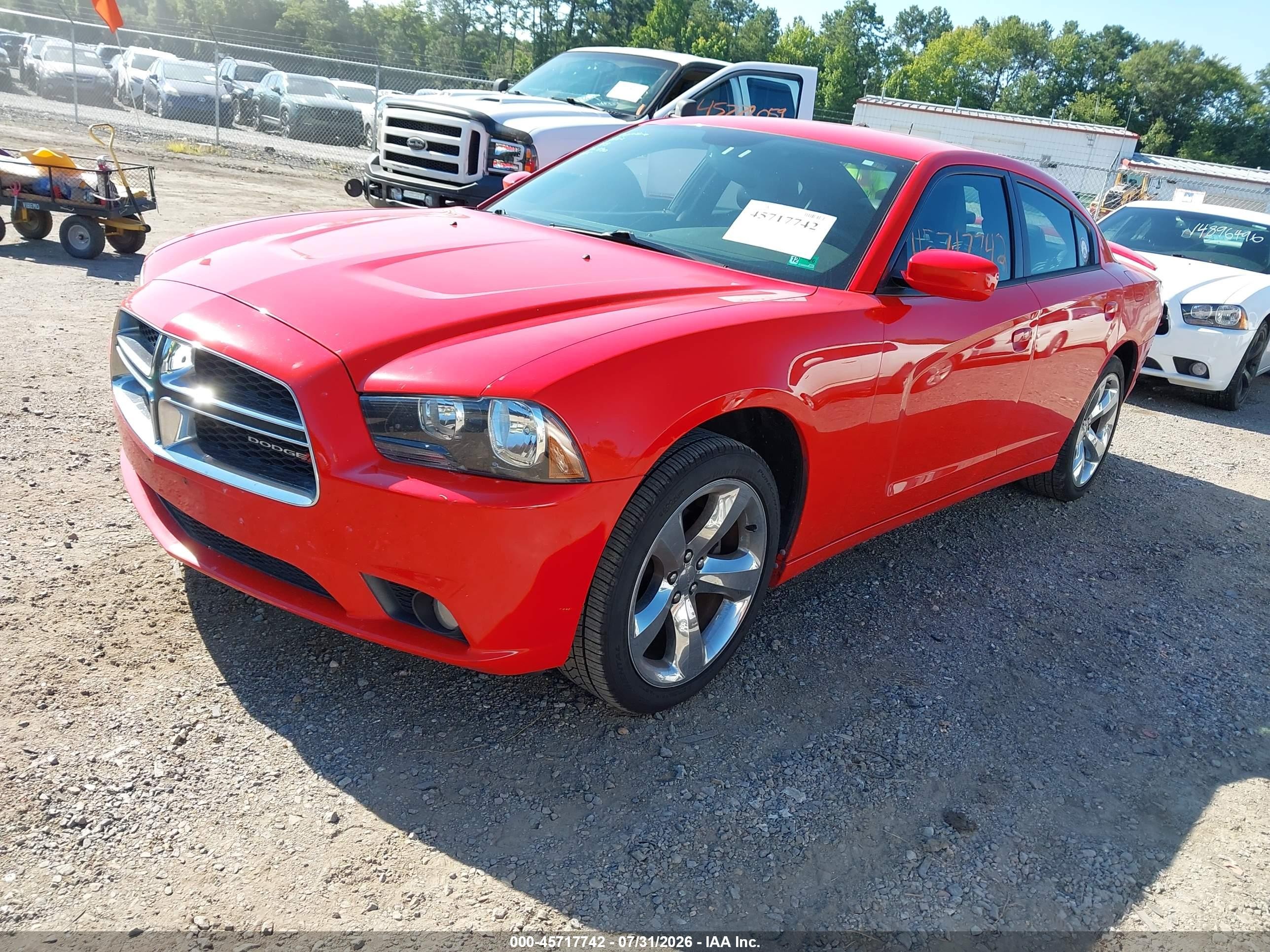 2014 Dodge Charger Sxt Plus Red vin: 2C3CDXHG6EH193547