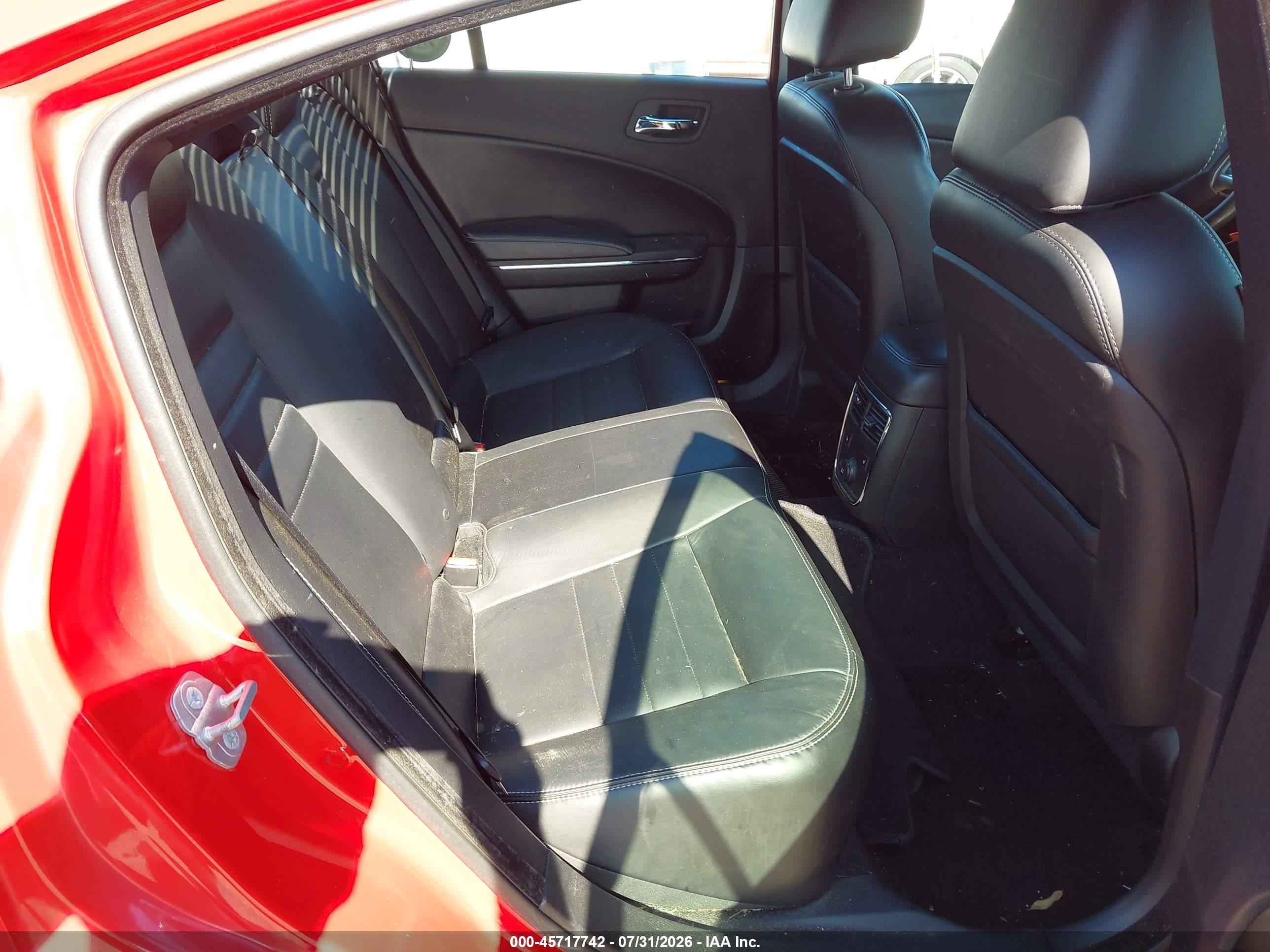 2014 Dodge Charger Sxt Plus Red vin: 2C3CDXHG6EH193547