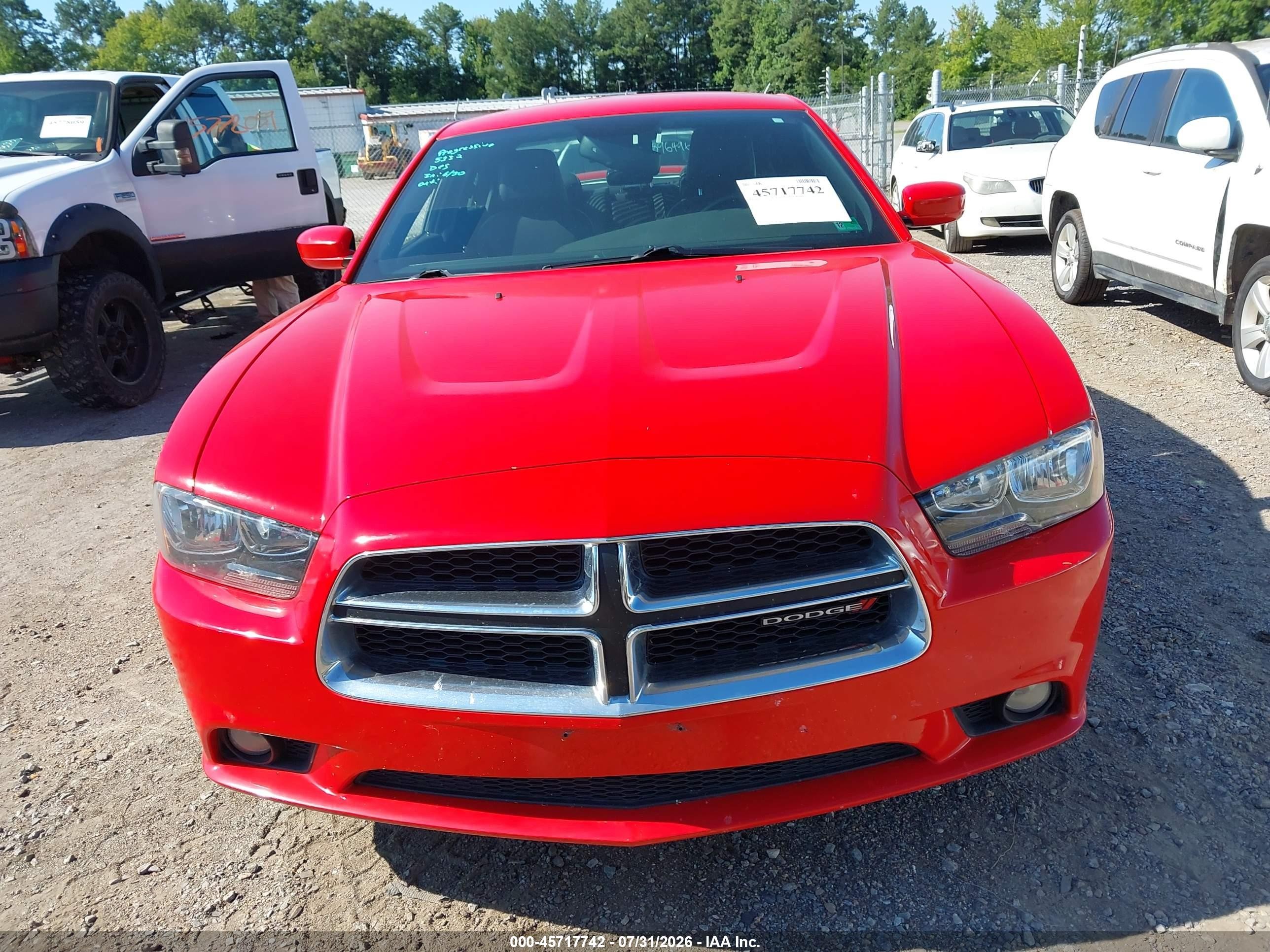 2014 Dodge Charger Sxt Plus Red vin: 2C3CDXHG6EH193547