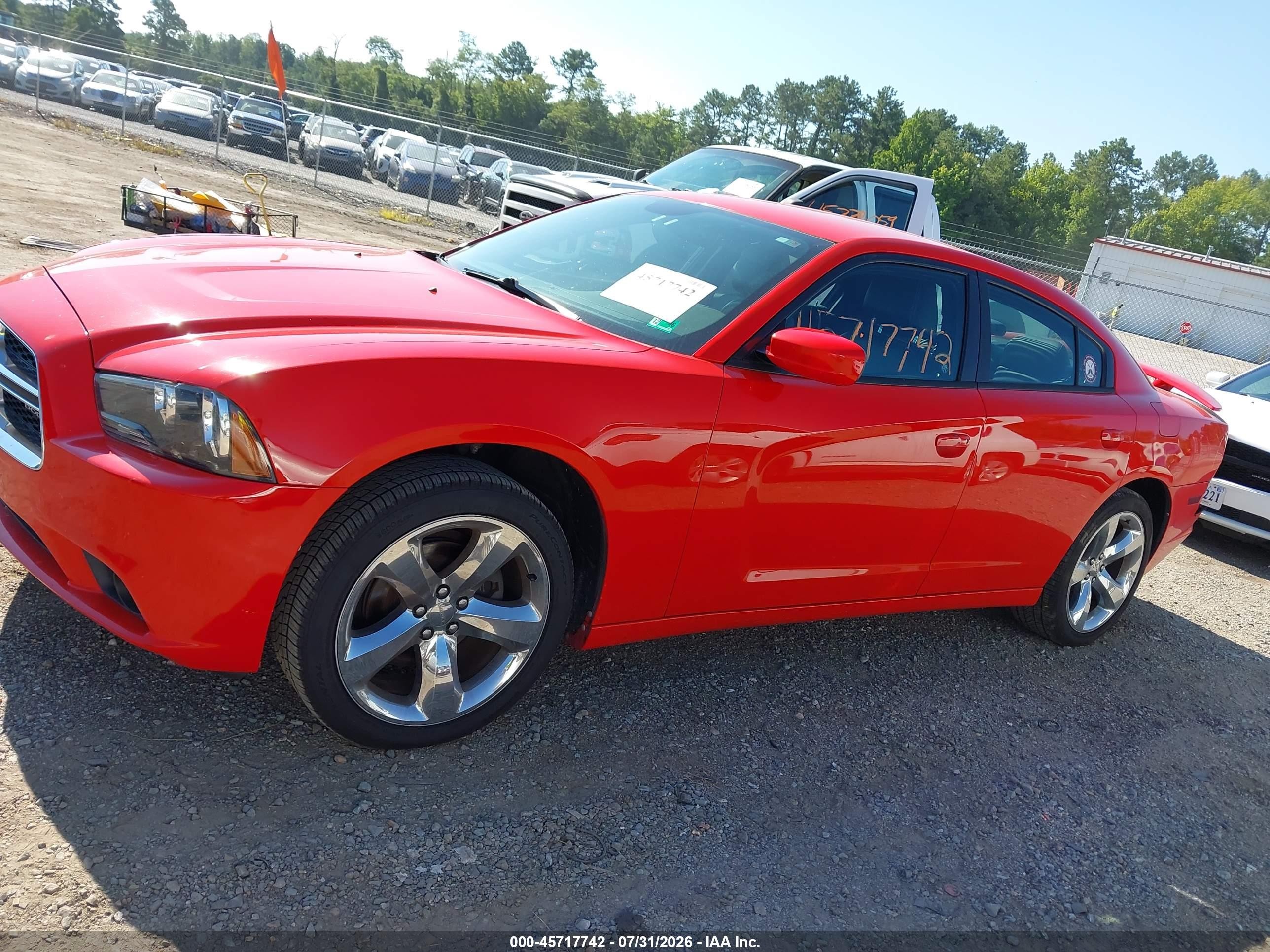 2014 Dodge Charger Sxt Plus Red vin: 2C3CDXHG6EH193547