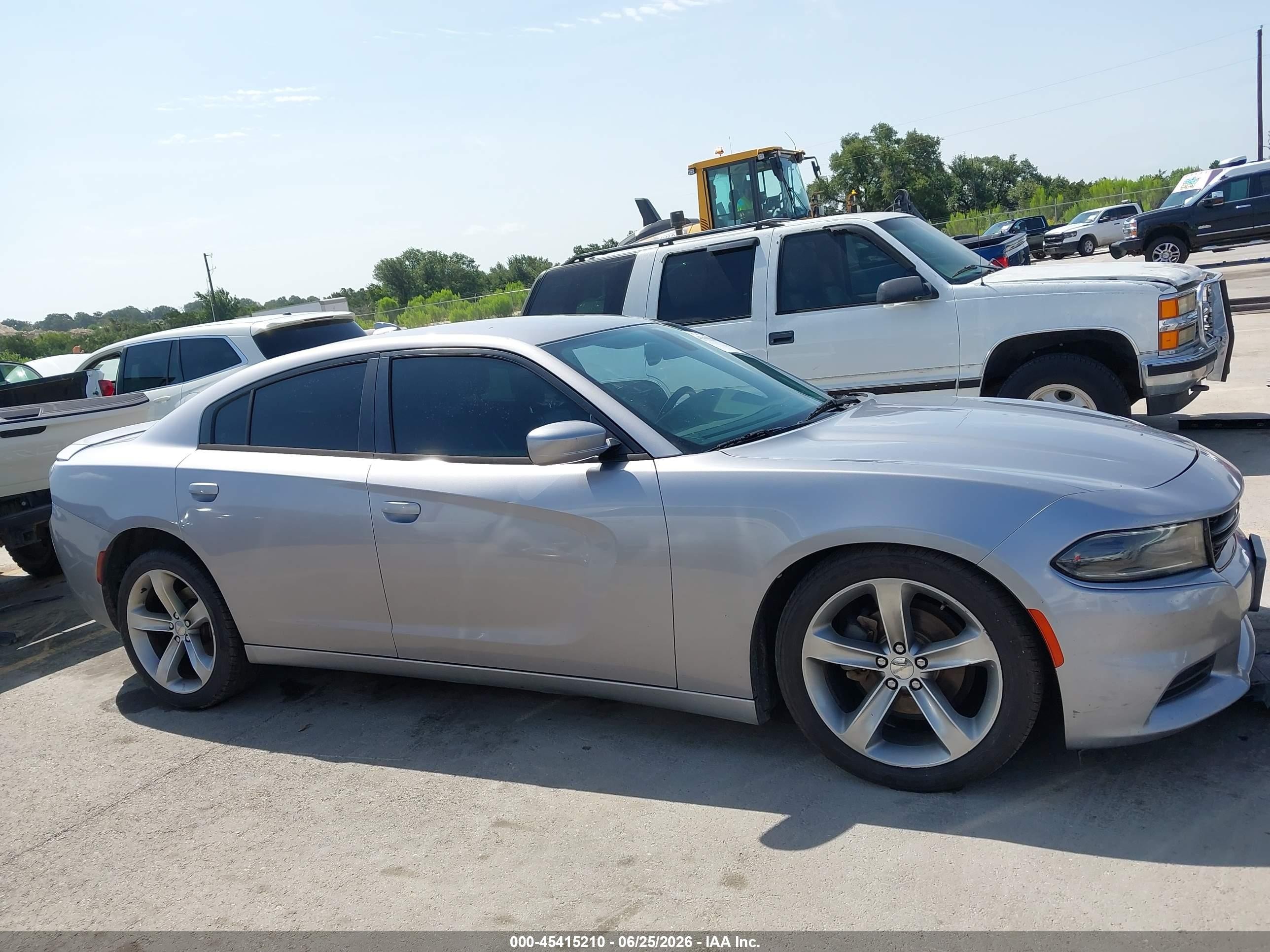 2015 Dodge Charger Sxt Silver vin: 2C3CDXHG6FH724960