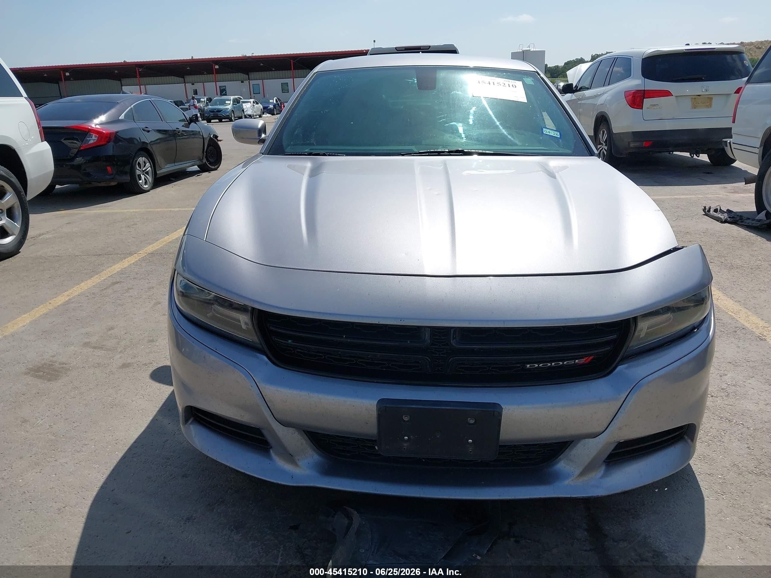 2015 Dodge Charger Sxt Silver vin: 2C3CDXHG6FH724960