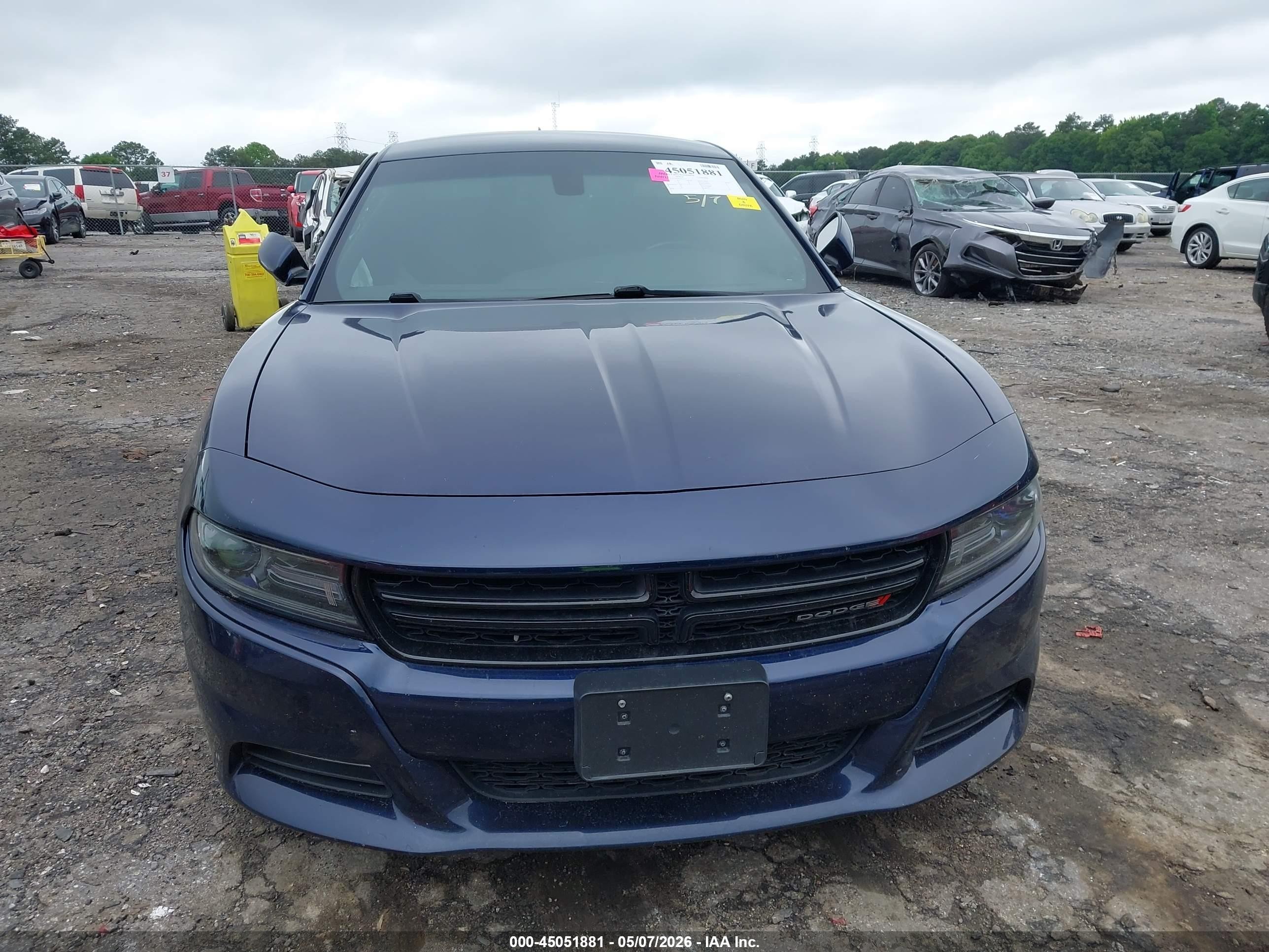2015 Dodge Charger Sxt Dark Blue vin: 2C3CDXHG6FH726773
