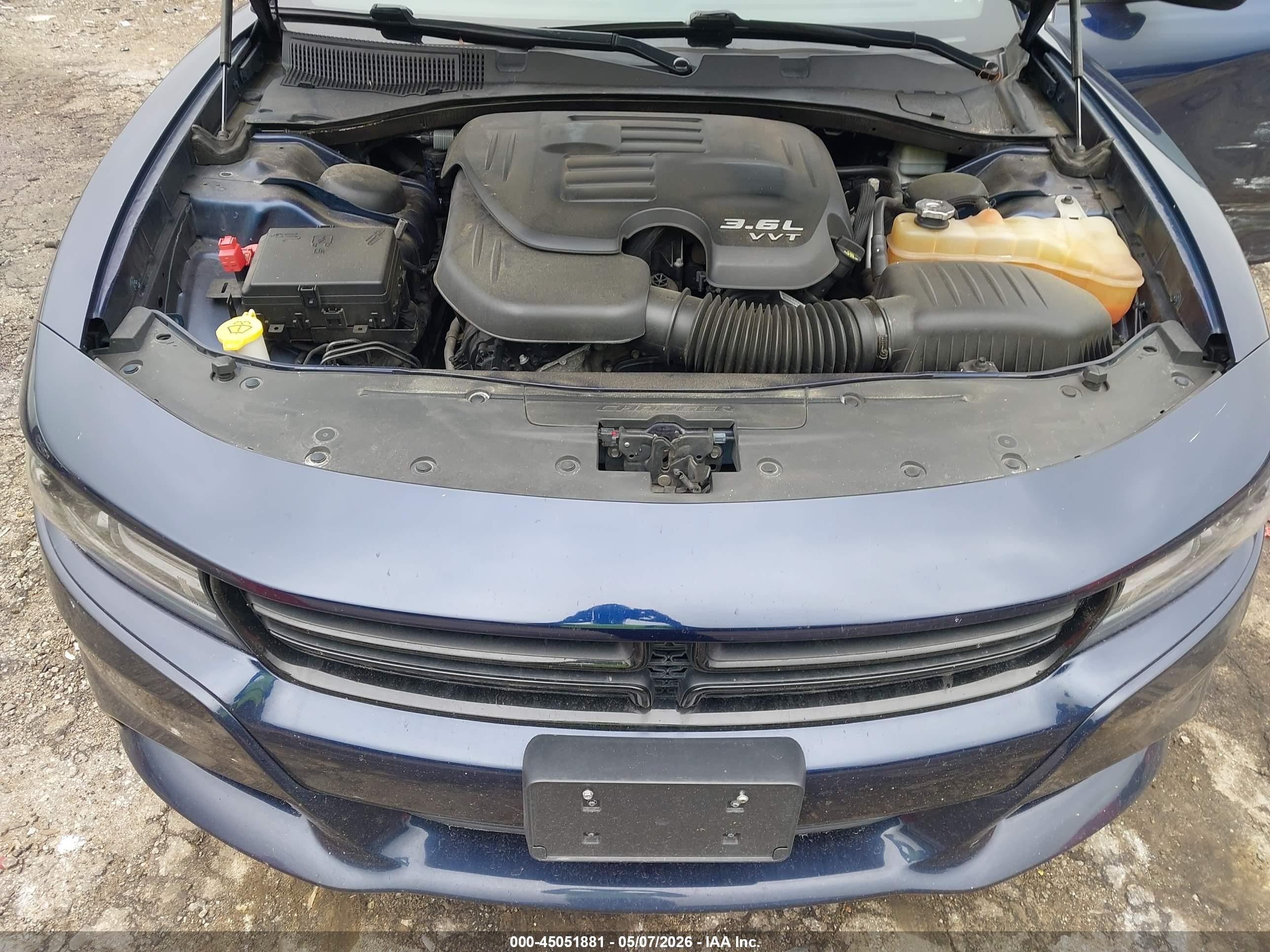 2015 Dodge Charger Sxt Dark Blue vin: 2C3CDXHG6FH726773