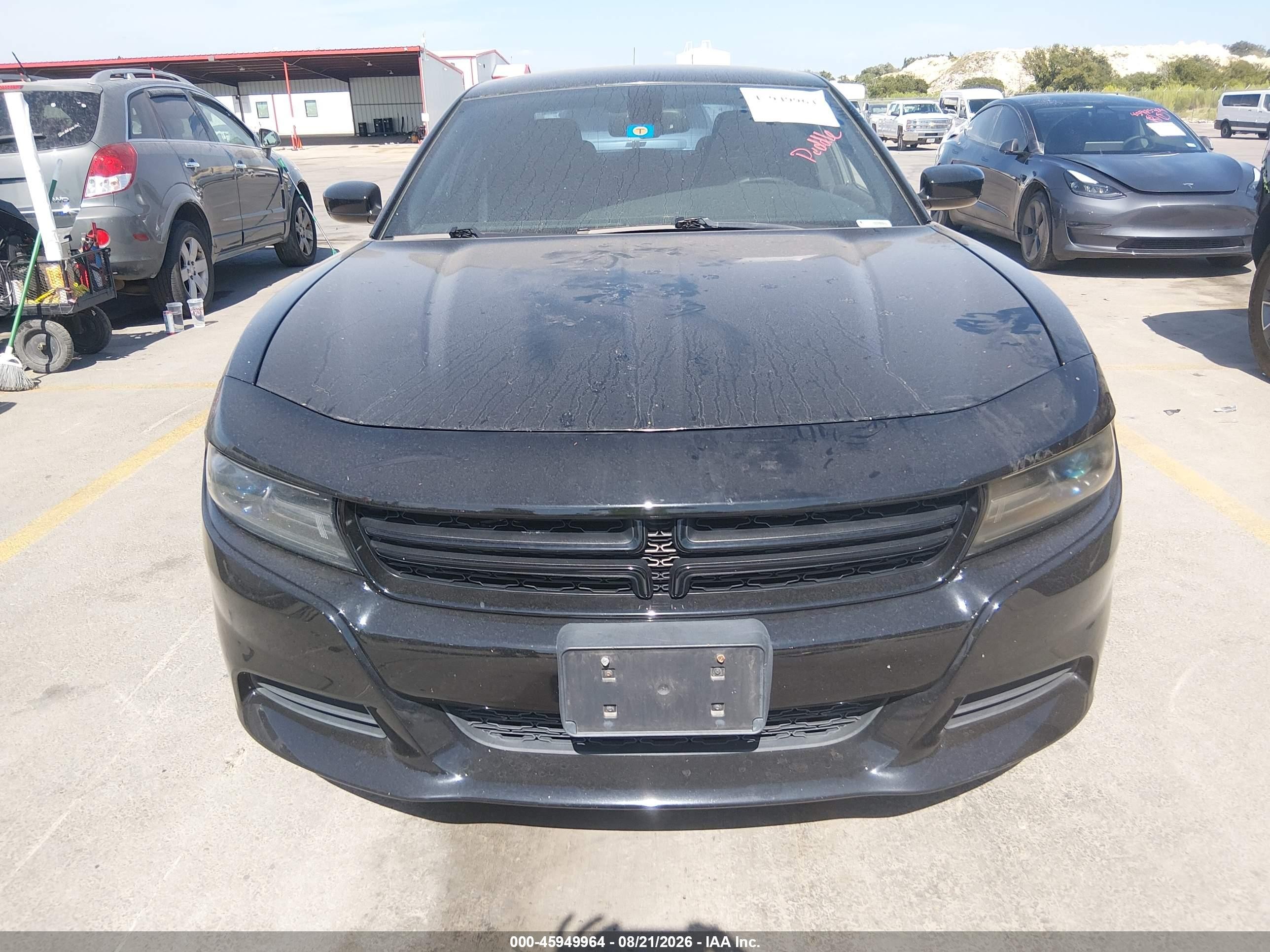 2015 Dodge Charger Sxt Black vin: 2C3CDXHG6FH832012