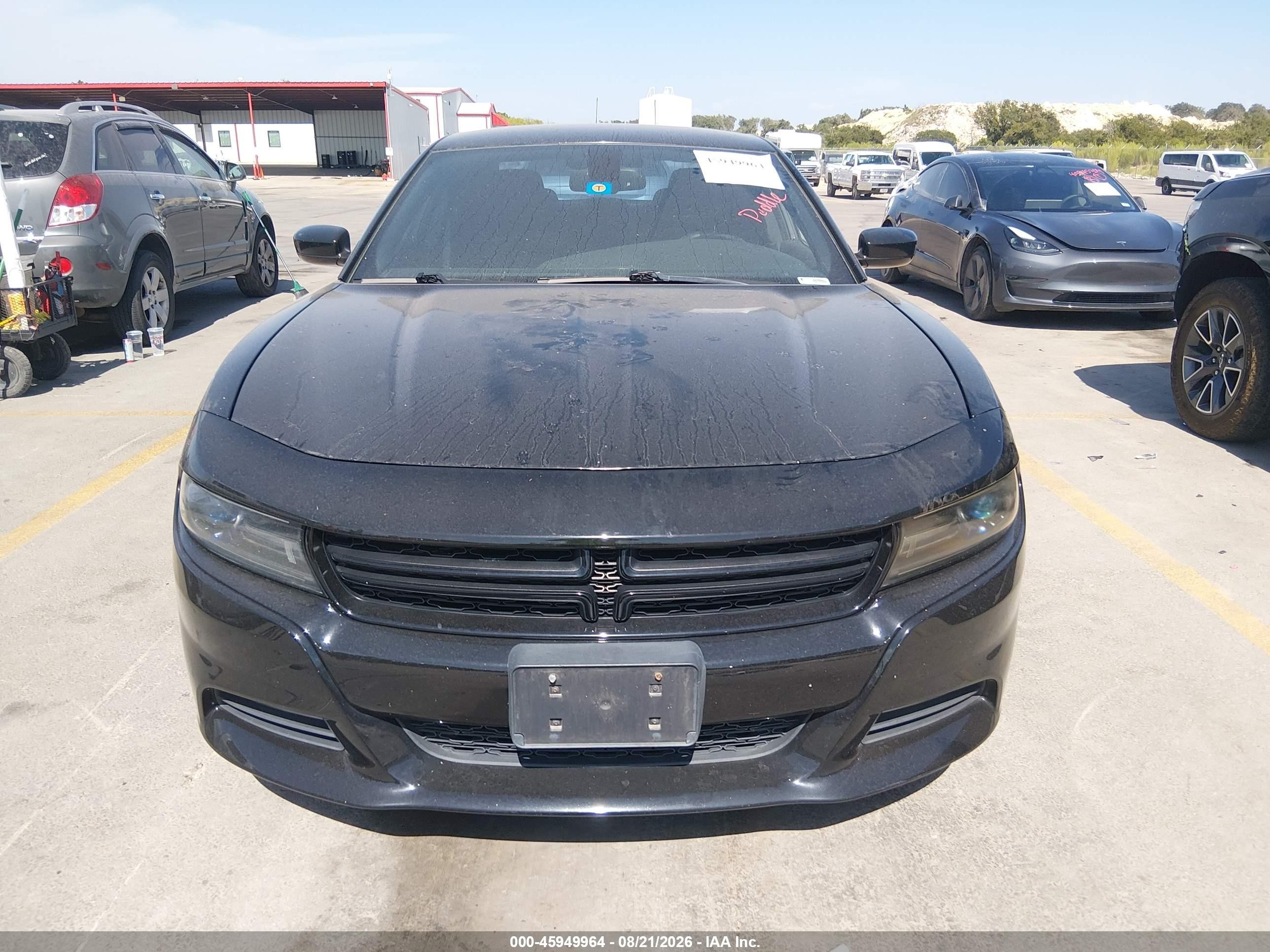 2015 Dodge Charger Sxt Black vin: 2C3CDXHG6FH832012