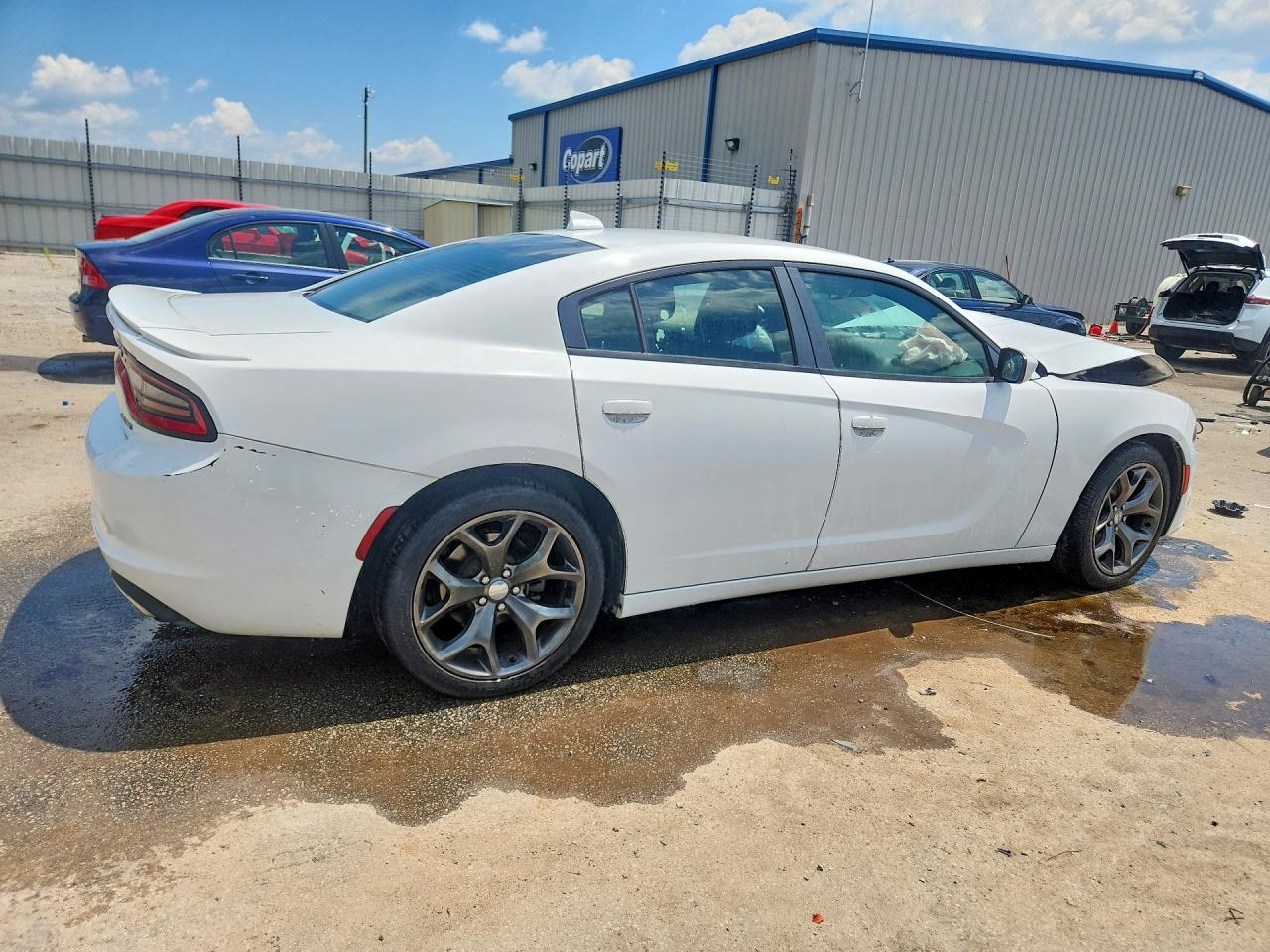 2015 Dodge Charger Sxt White vin: 2C3CDXHG6FH845102