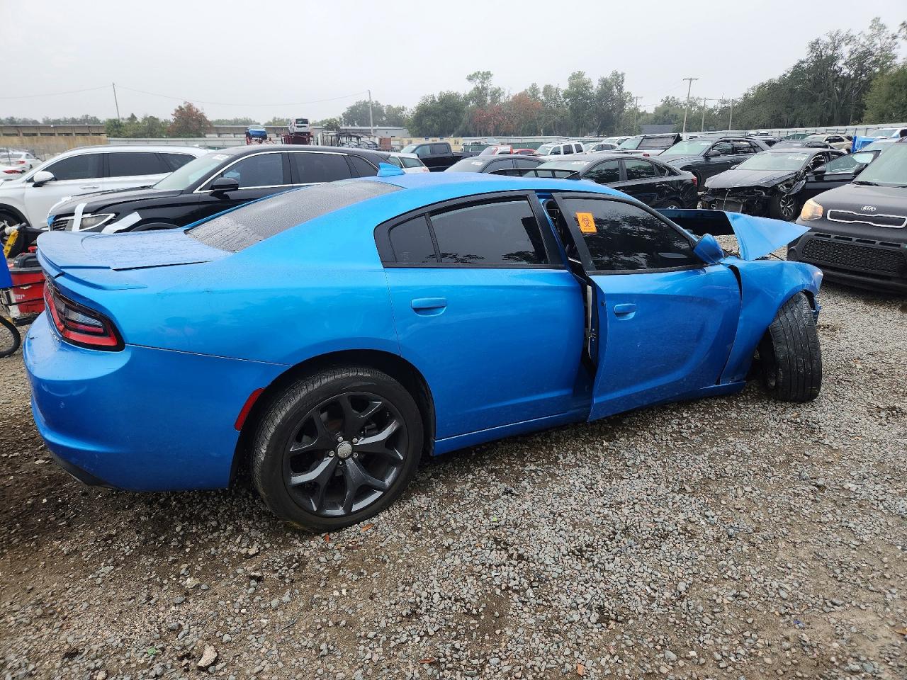 2015 Dodge Charger Sxt Blue vin: 2C3CDXHG6FH852650