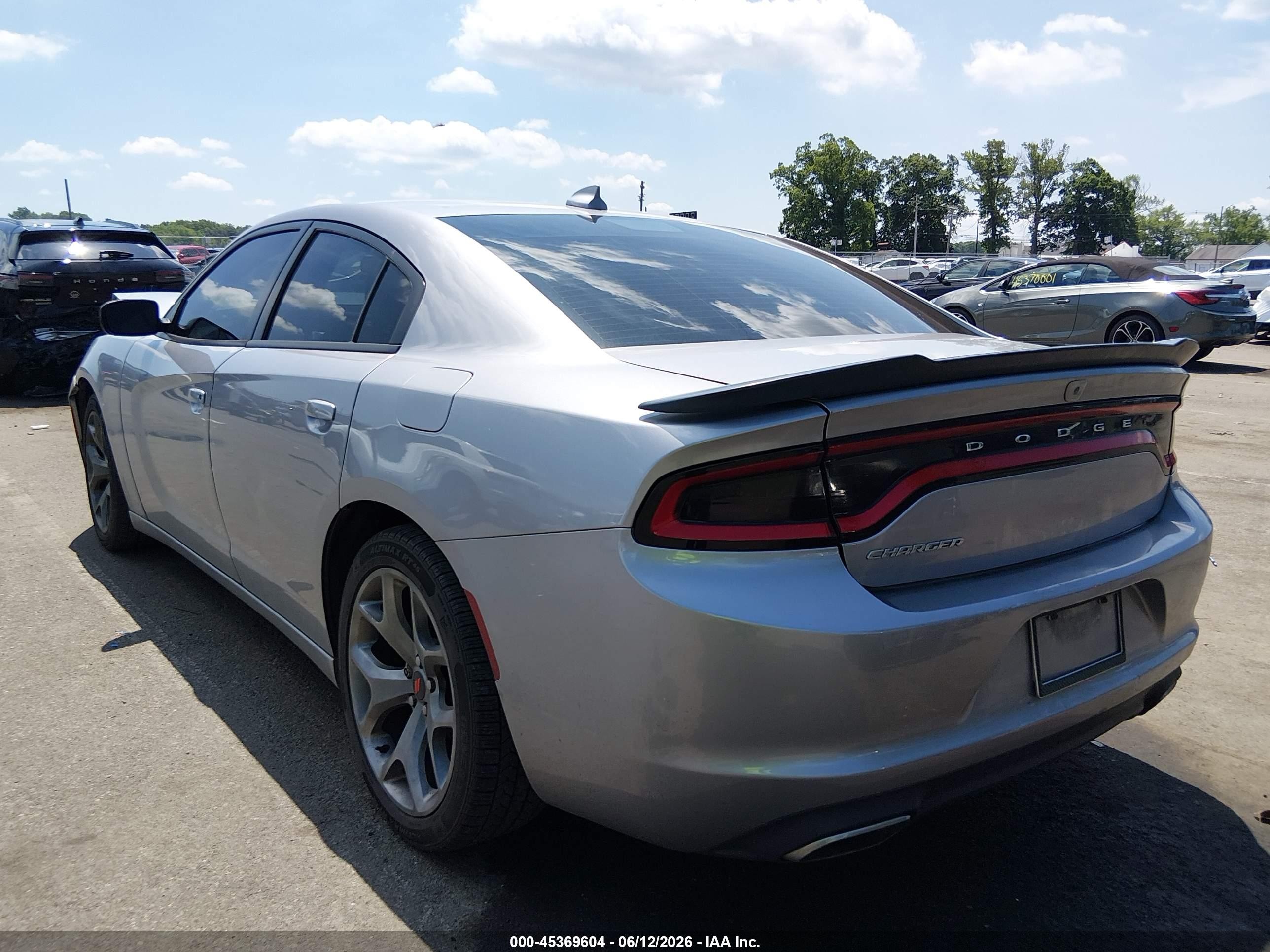 2015 Dodge Charger Sxt Синий vin: 2C3CDXHG6FH863227
