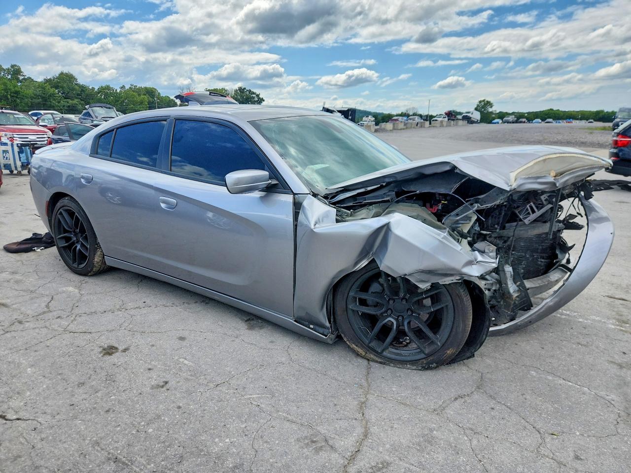 2015 Dodge Charger Sxt Silver vin: 2C3CDXHG6FH863373