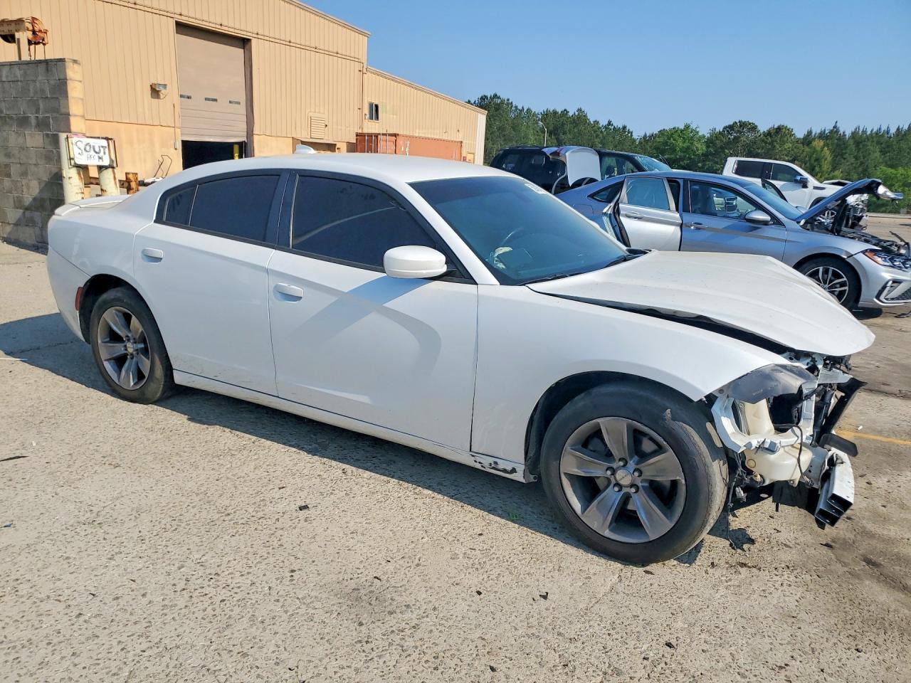 2016 Dodge Charger Sxt White vin: 2C3CDXHG6GH133769