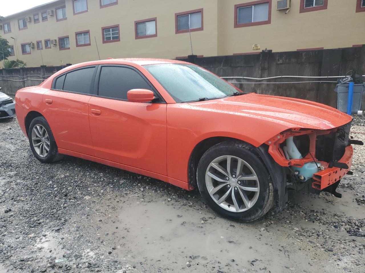 2016 Dodge Charger Sxt Orange vin: 2C3CDXHG6GH313124