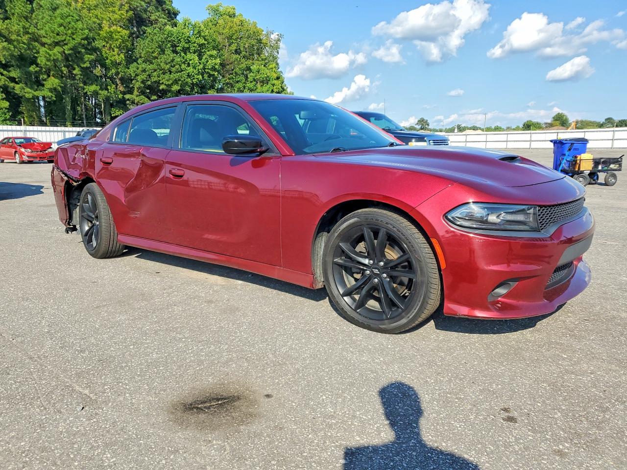 2018 Dodge Charger Sxt Plus Burgundy vin: 2C3CDXHG6JH230252
