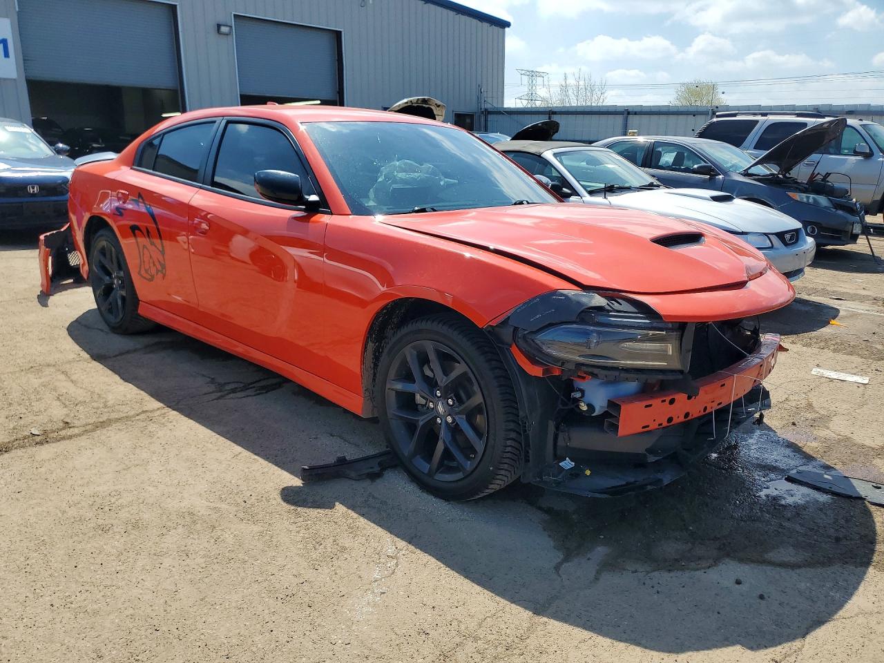 2021 Dodge Charger Gt Orange vin: 2C3CDXHG6MH600880