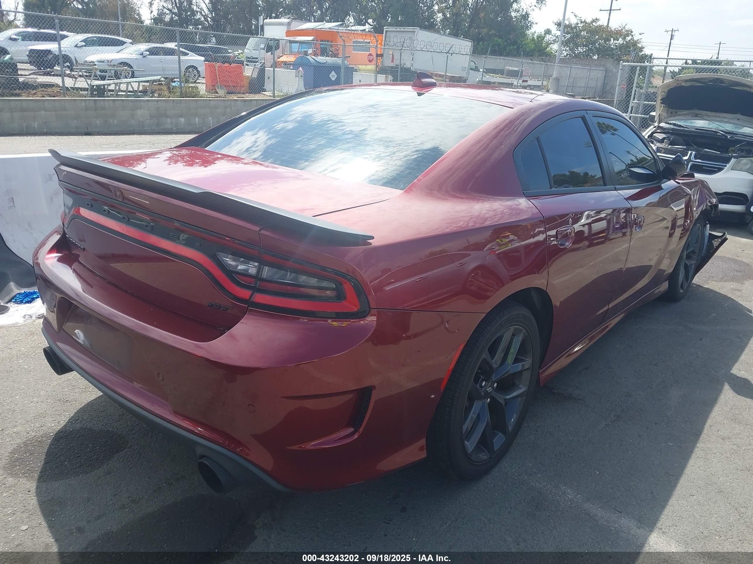 2021 Dodge Charger Gt Rwd Бордовый vin: 2C3CDXHG6MH625813