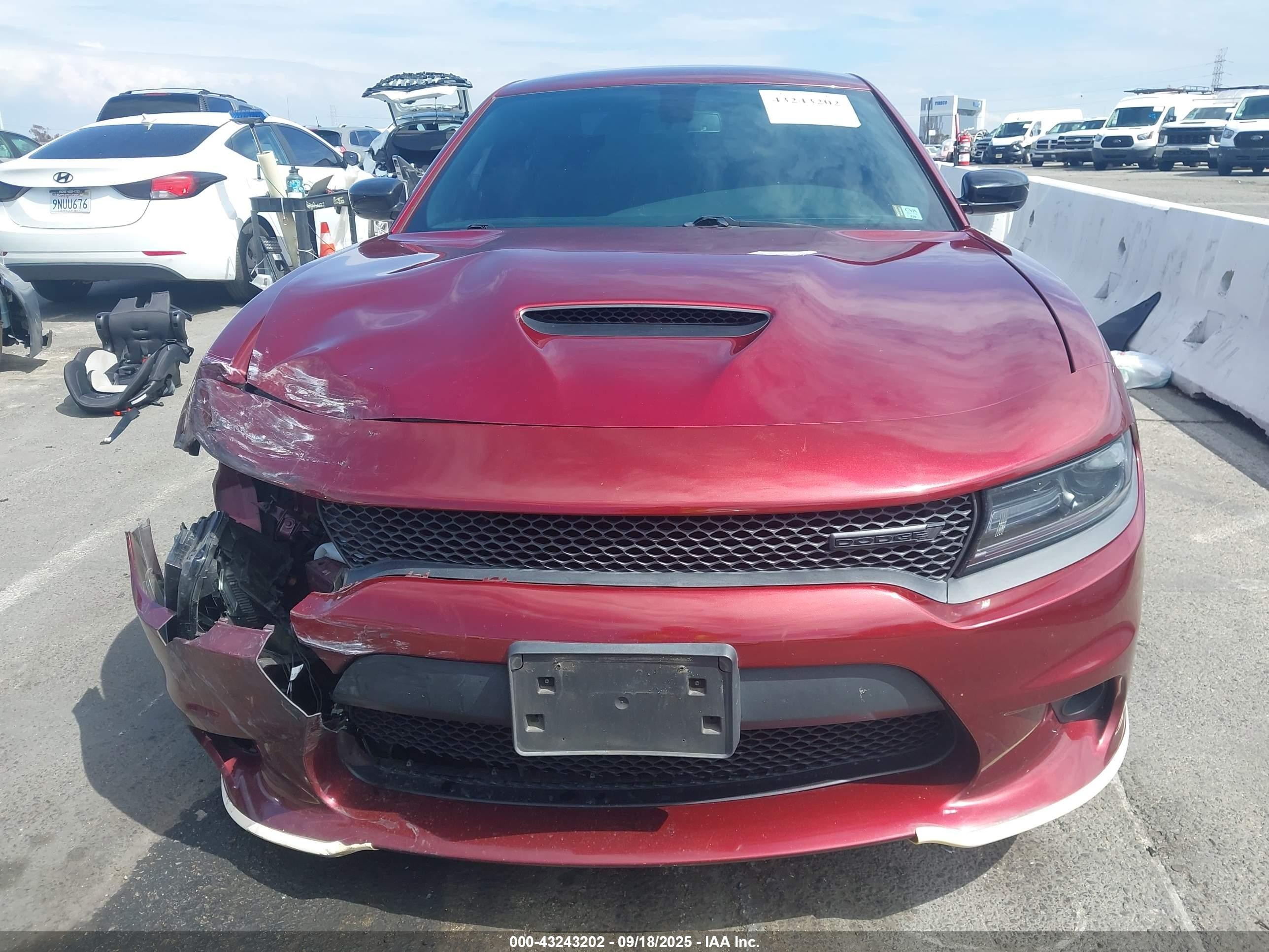 2021 Dodge Charger Gt Rwd Бордовый vin: 2C3CDXHG6MH625813
