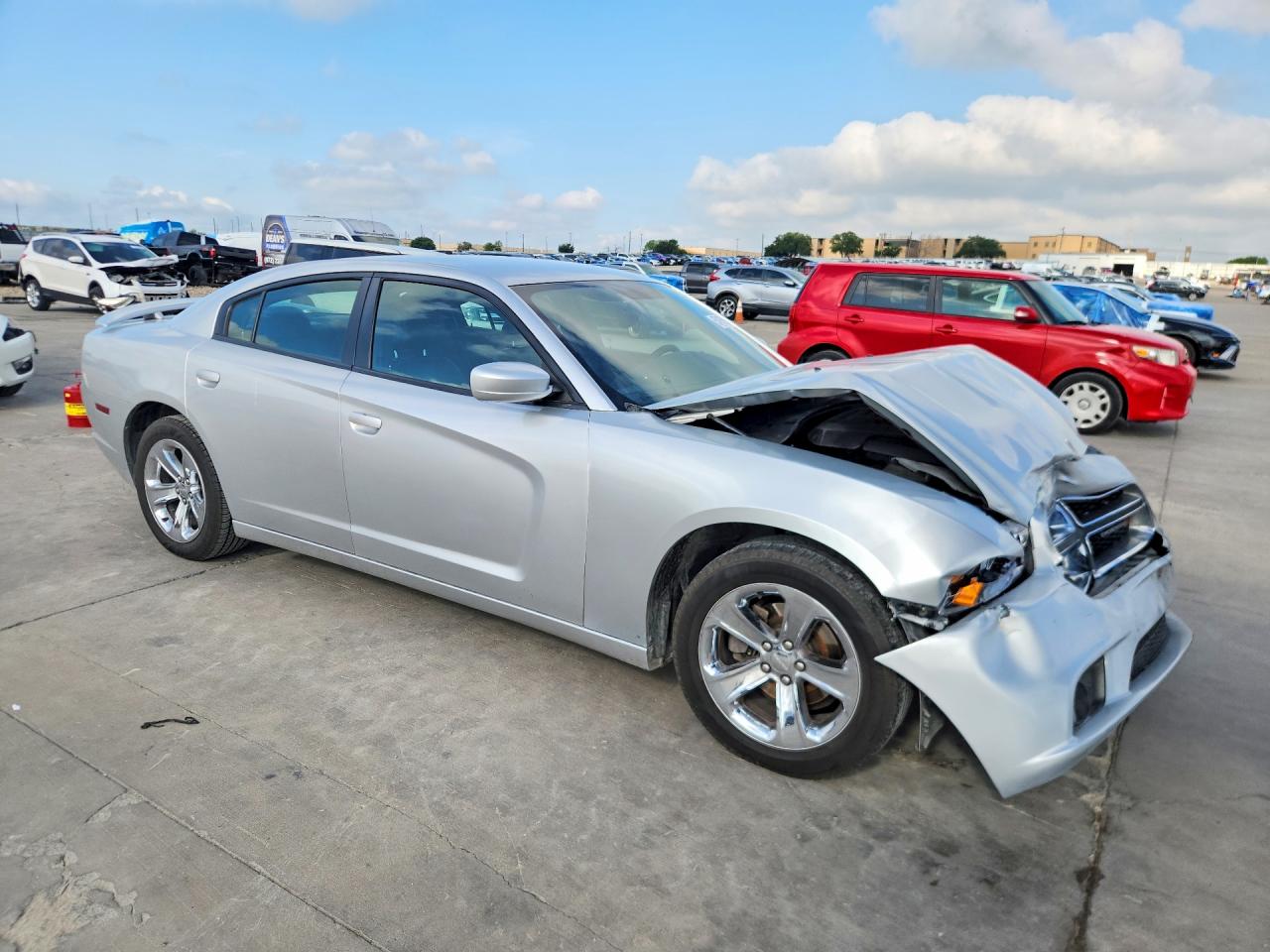 2012 Dodge Charger Sxt Silver vin: 2C3CDXHG7CH210112