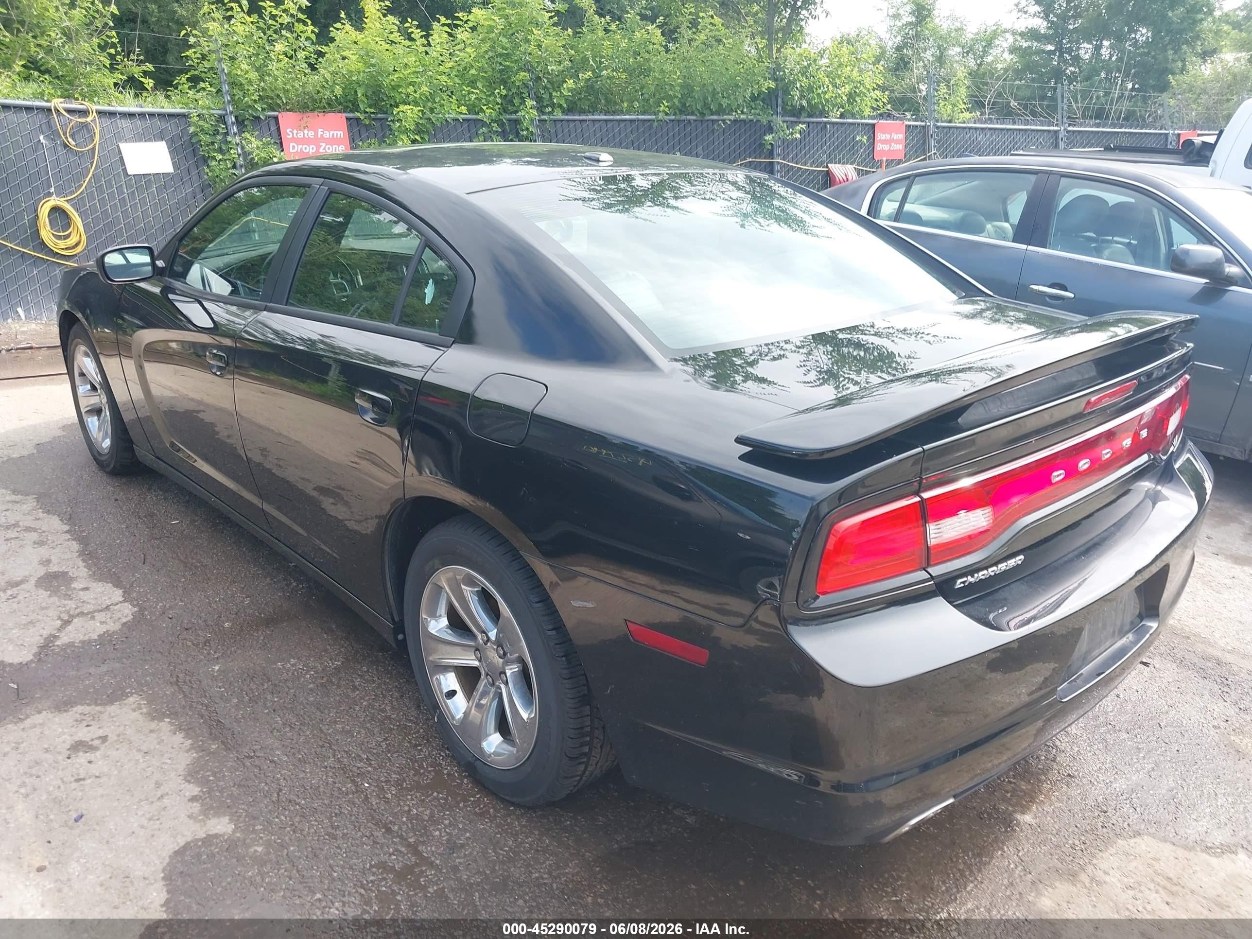 2012 Dodge Charger Sxt Black vin: 2C3CDXHG7CH272173