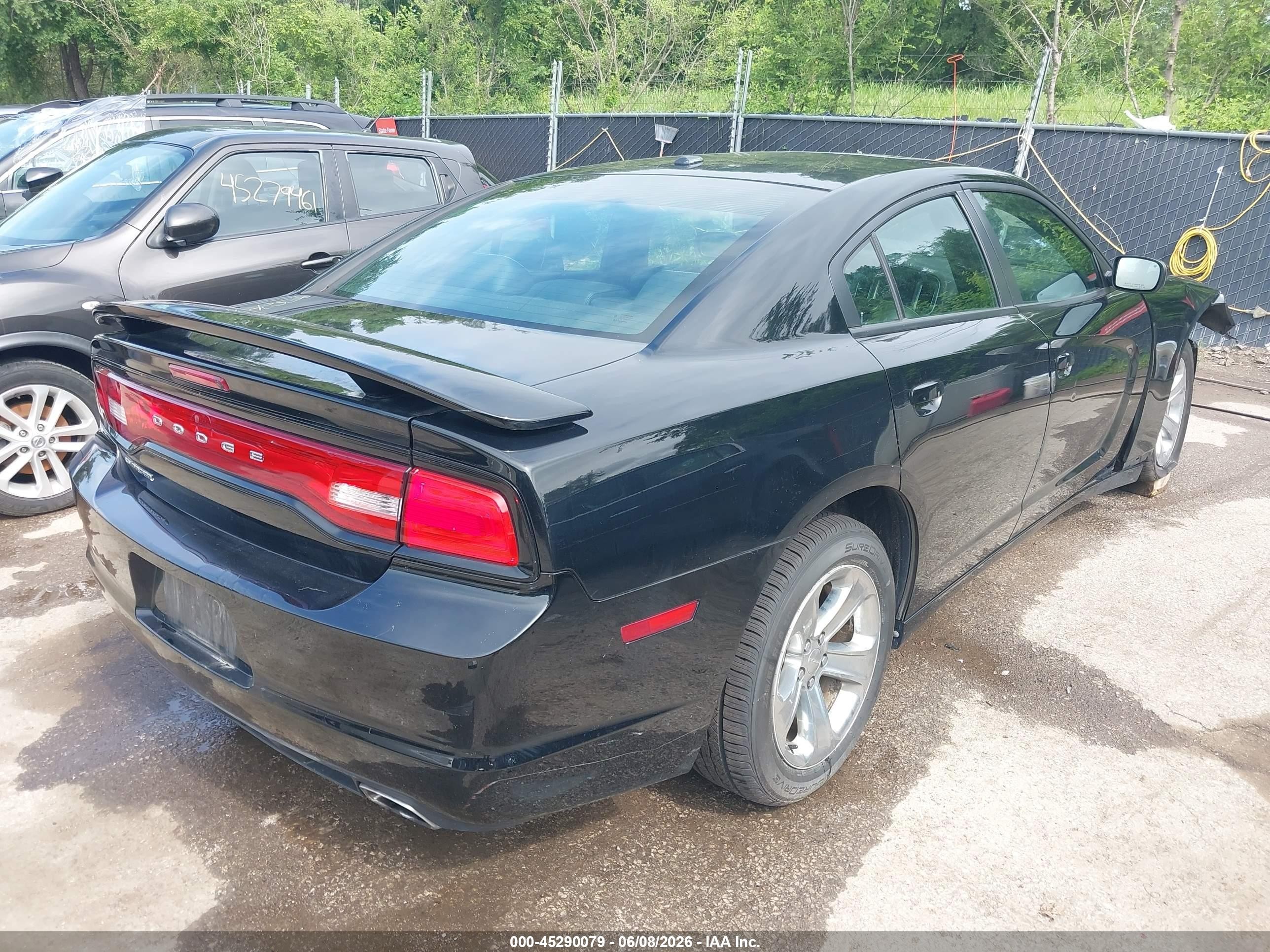 2012 Dodge Charger Sxt Black vin: 2C3CDXHG7CH272173
