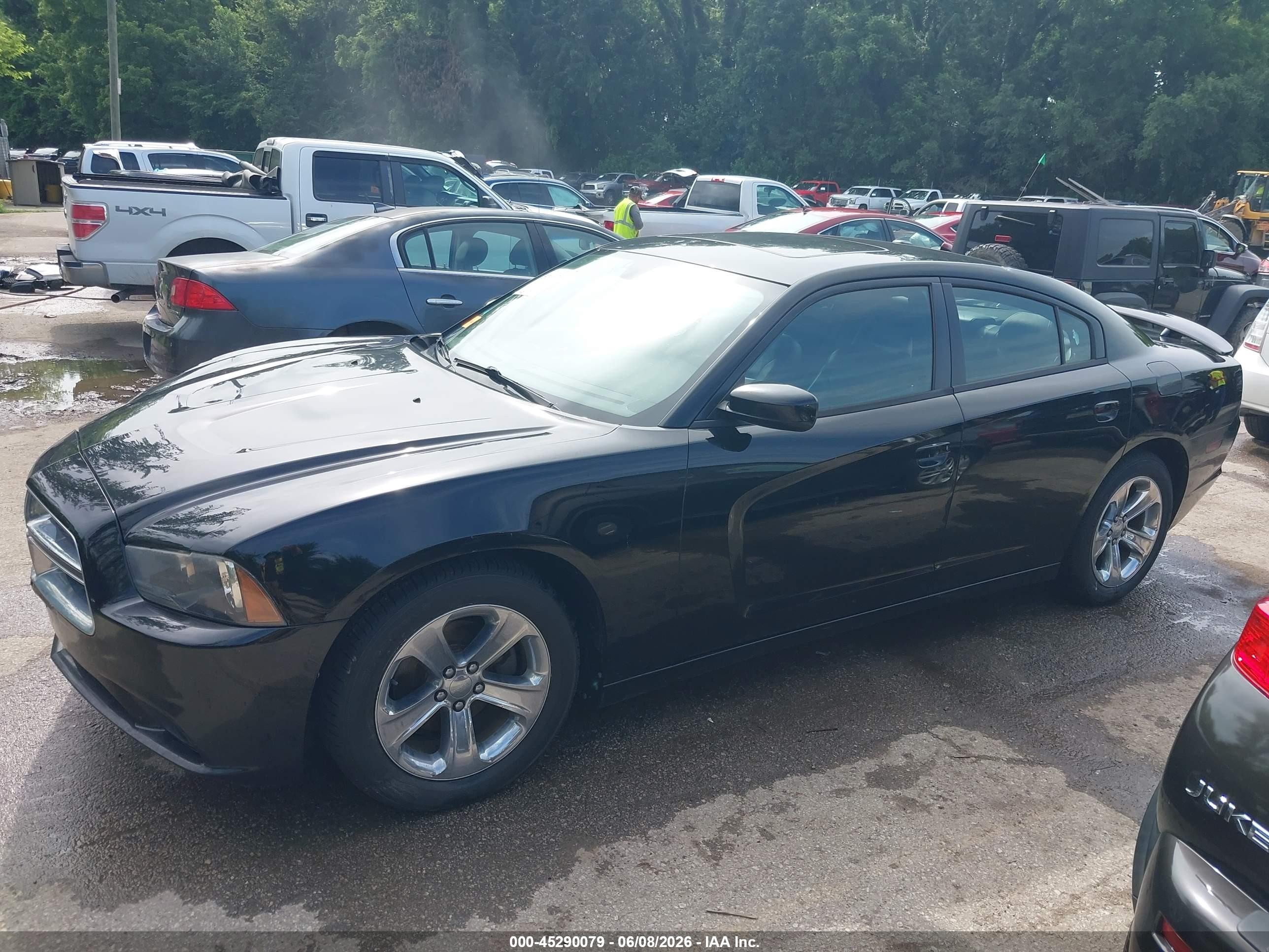 2012 Dodge Charger Sxt Black vin: 2C3CDXHG7CH272173