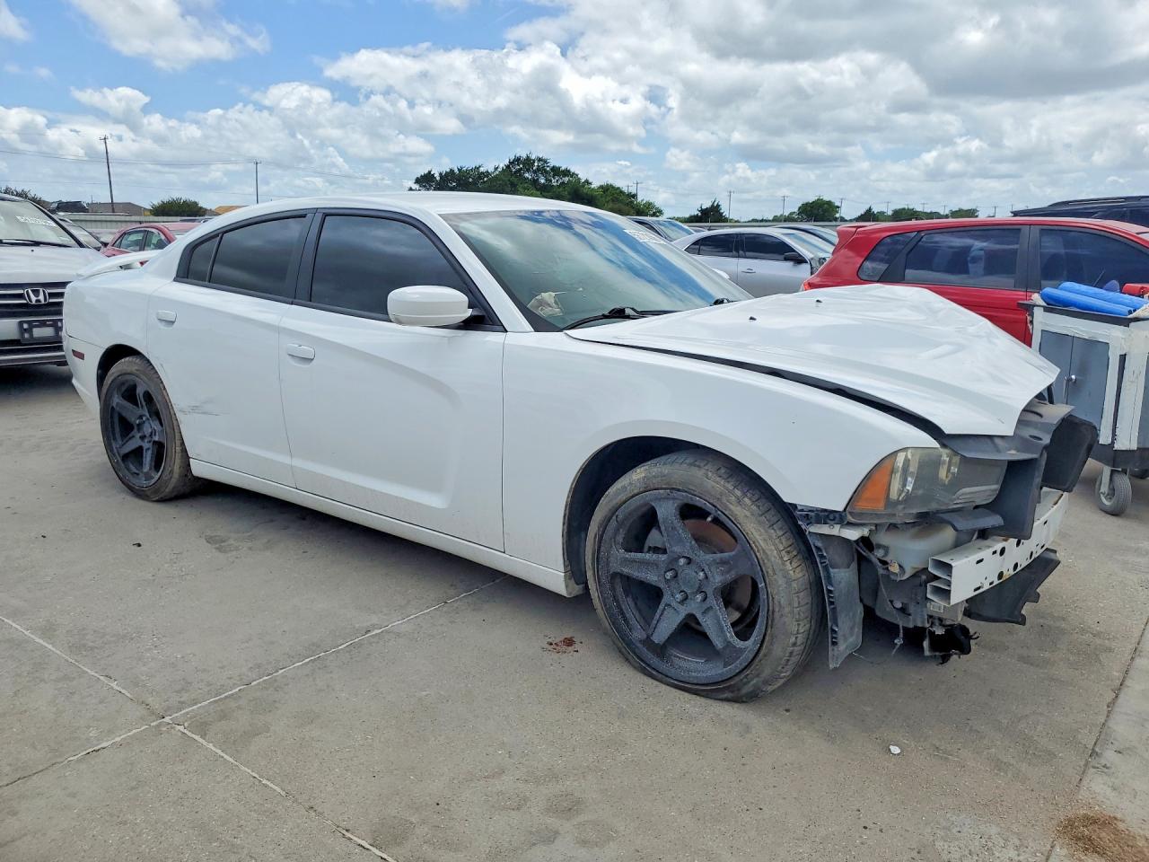 2013 Dodge Charger Sxt White vin: 2C3CDXHG7DH526739