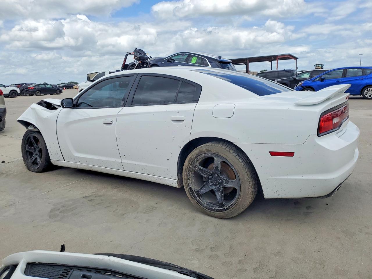 2013 Dodge Charger Sxt White vin: 2C3CDXHG7DH526739