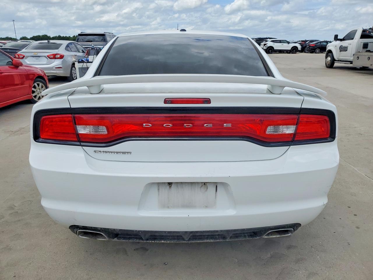 2013 Dodge Charger Sxt White vin: 2C3CDXHG7DH526739