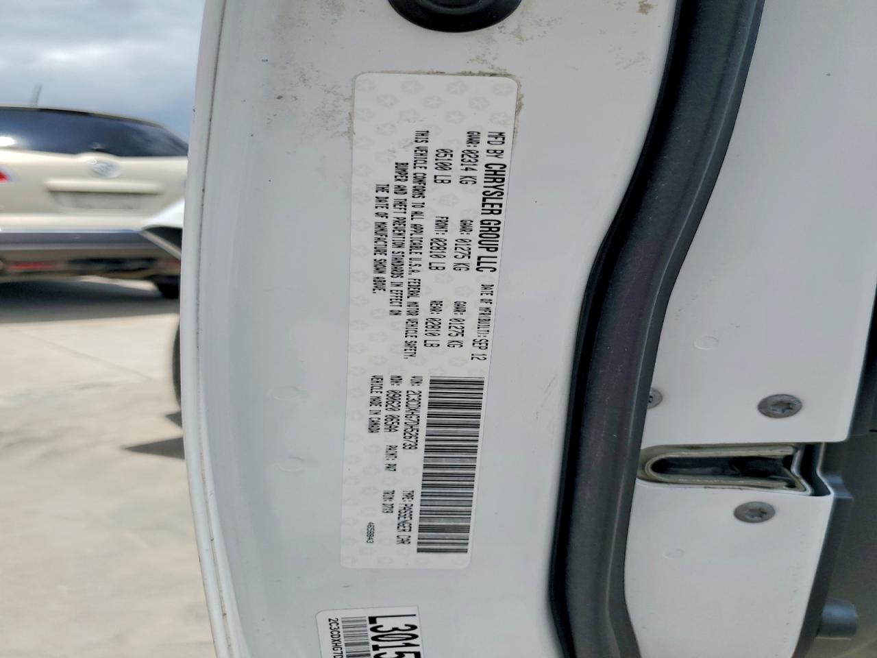 2013 Dodge Charger Sxt White vin: 2C3CDXHG7DH526739