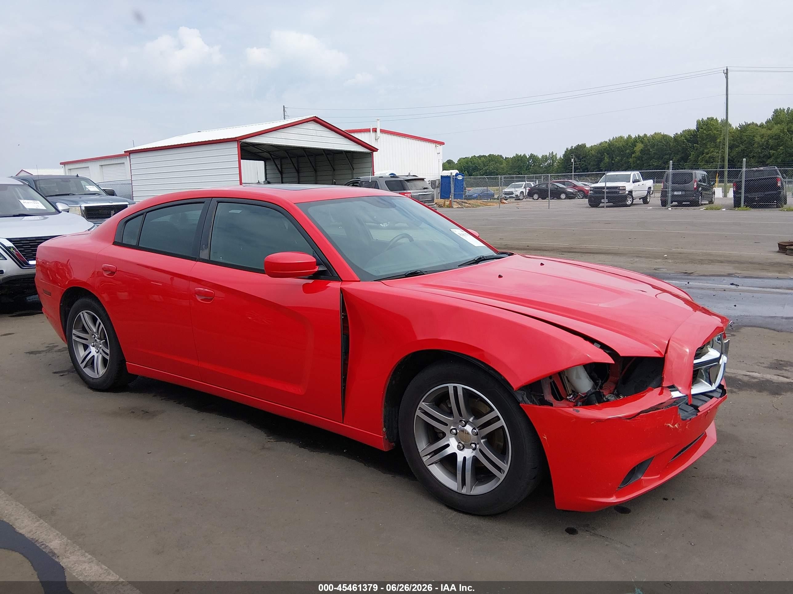 2014 Dodge Charger Sxt Red vin: 2C3CDXHG7EH217435