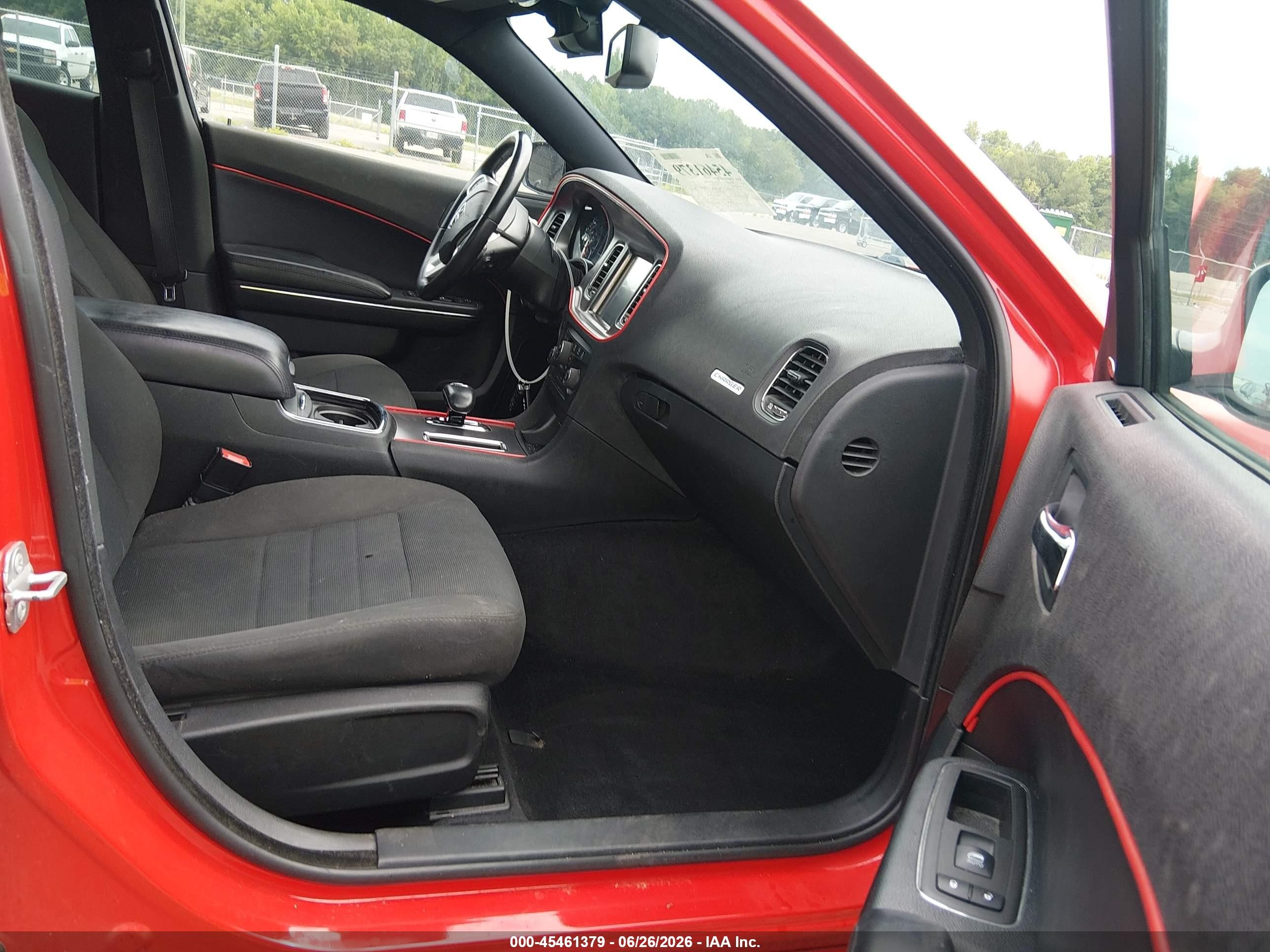2014 Dodge Charger Sxt Red vin: 2C3CDXHG7EH217435
