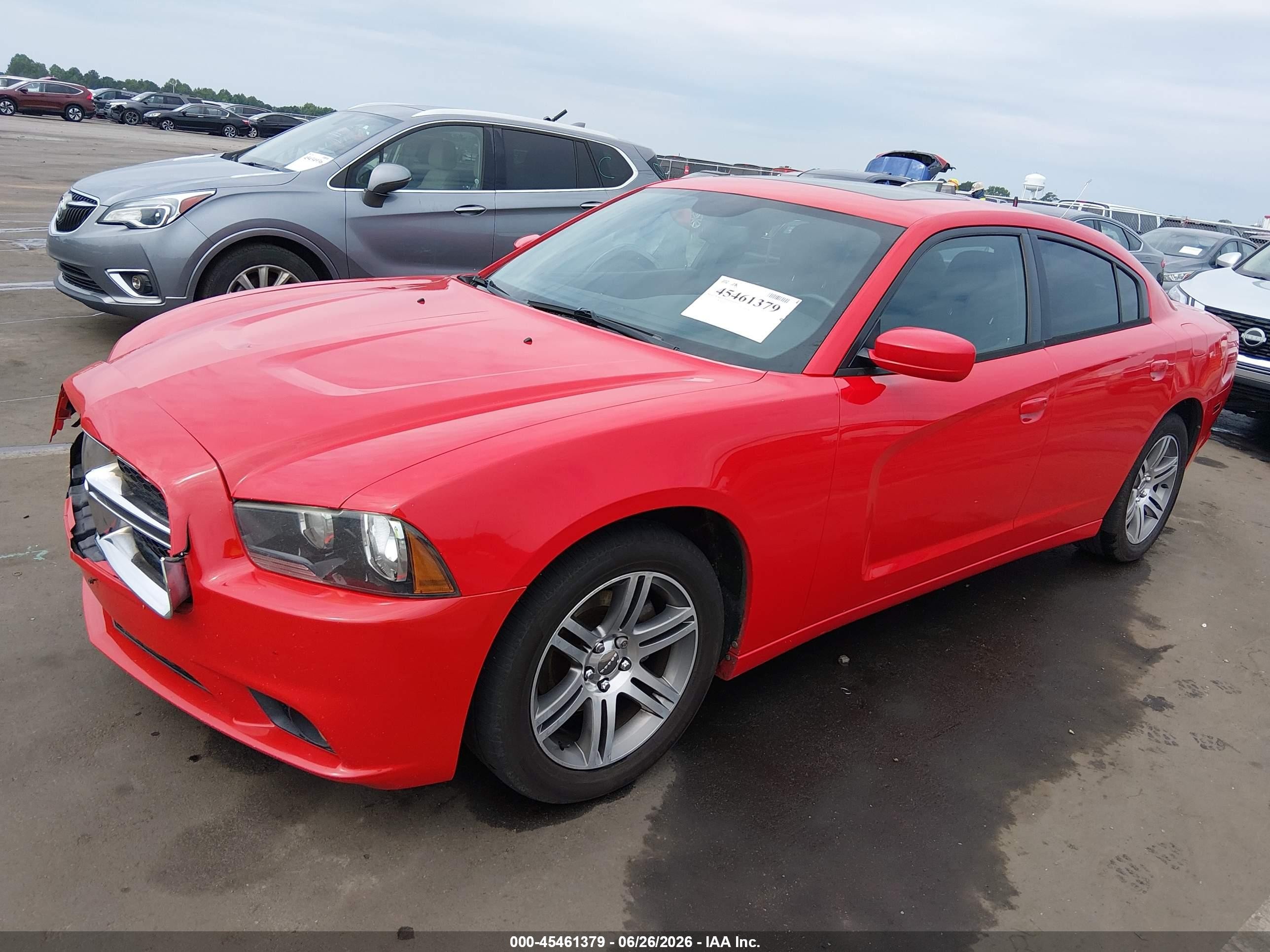 2014 Dodge Charger Sxt Red vin: 2C3CDXHG7EH217435