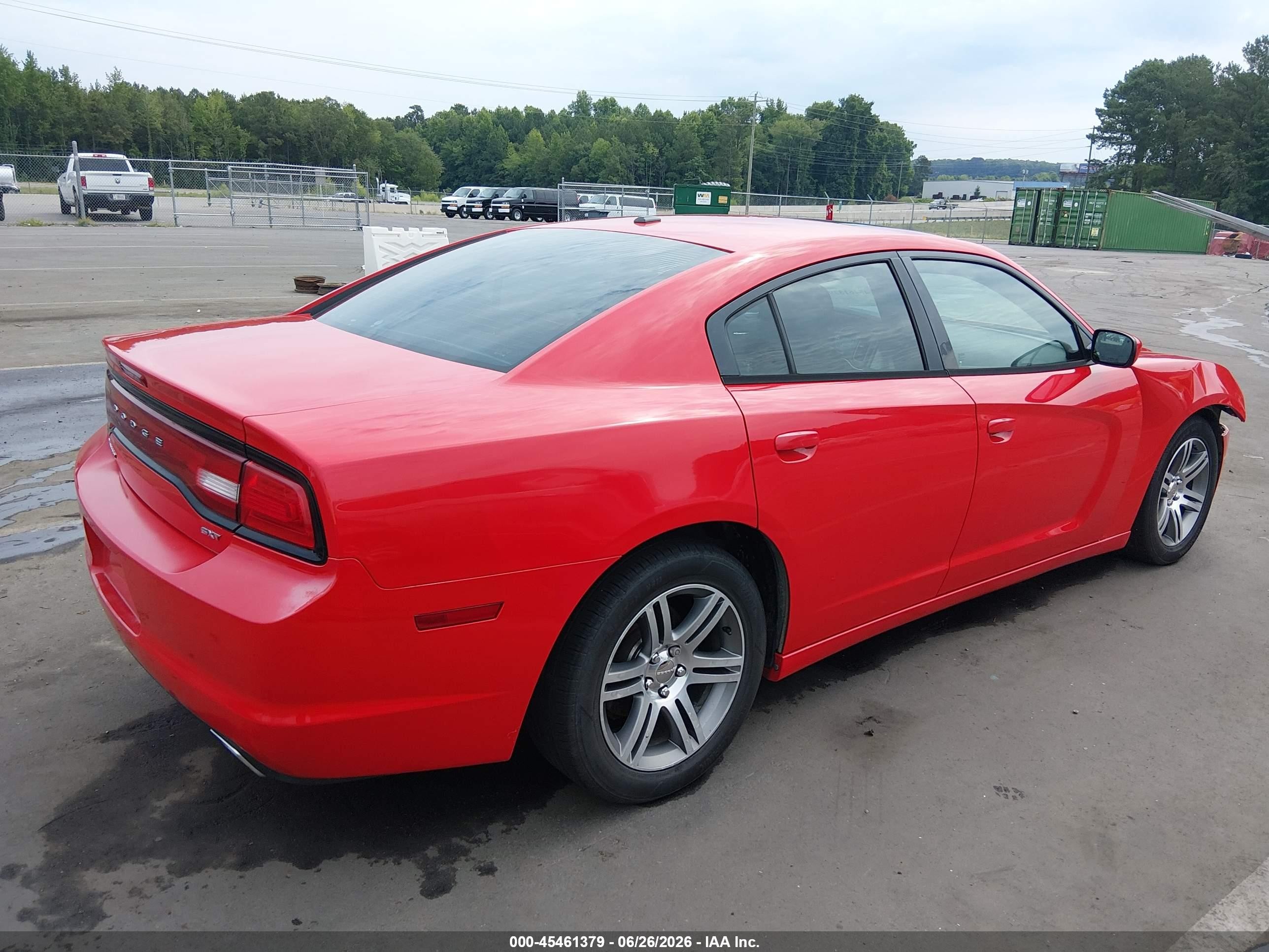 2014 Dodge Charger Sxt Red vin: 2C3CDXHG7EH217435