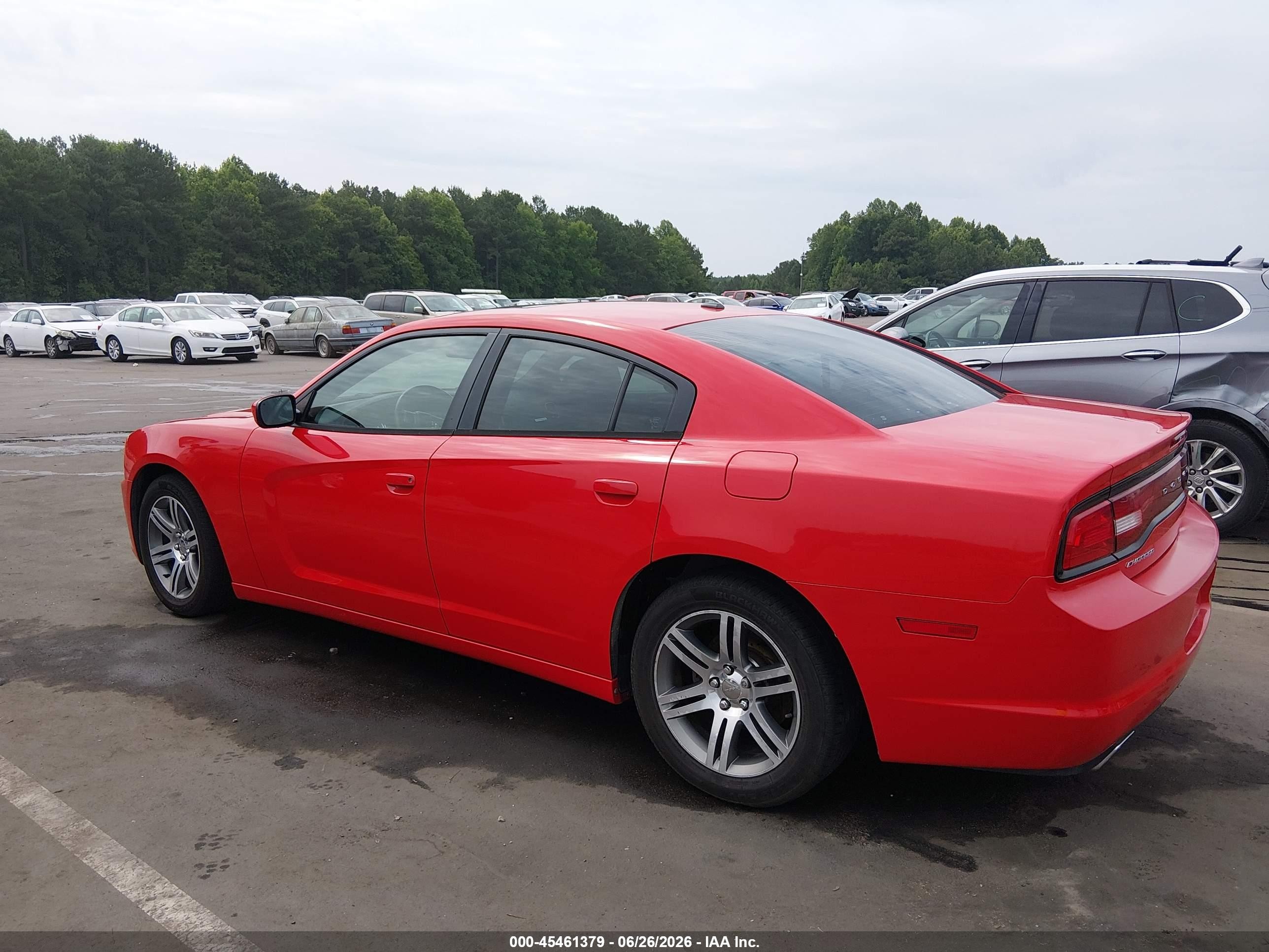2014 Dodge Charger Sxt Red vin: 2C3CDXHG7EH217435