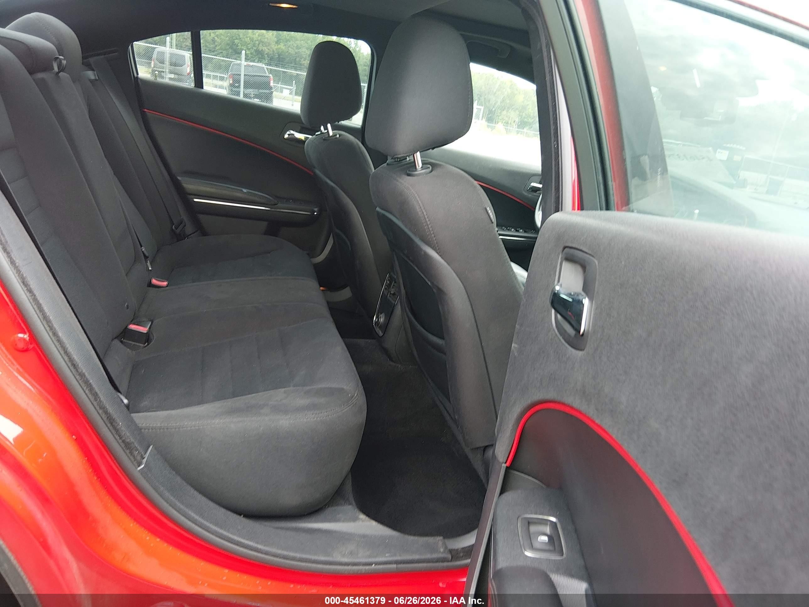 2014 Dodge Charger Sxt Red vin: 2C3CDXHG7EH217435