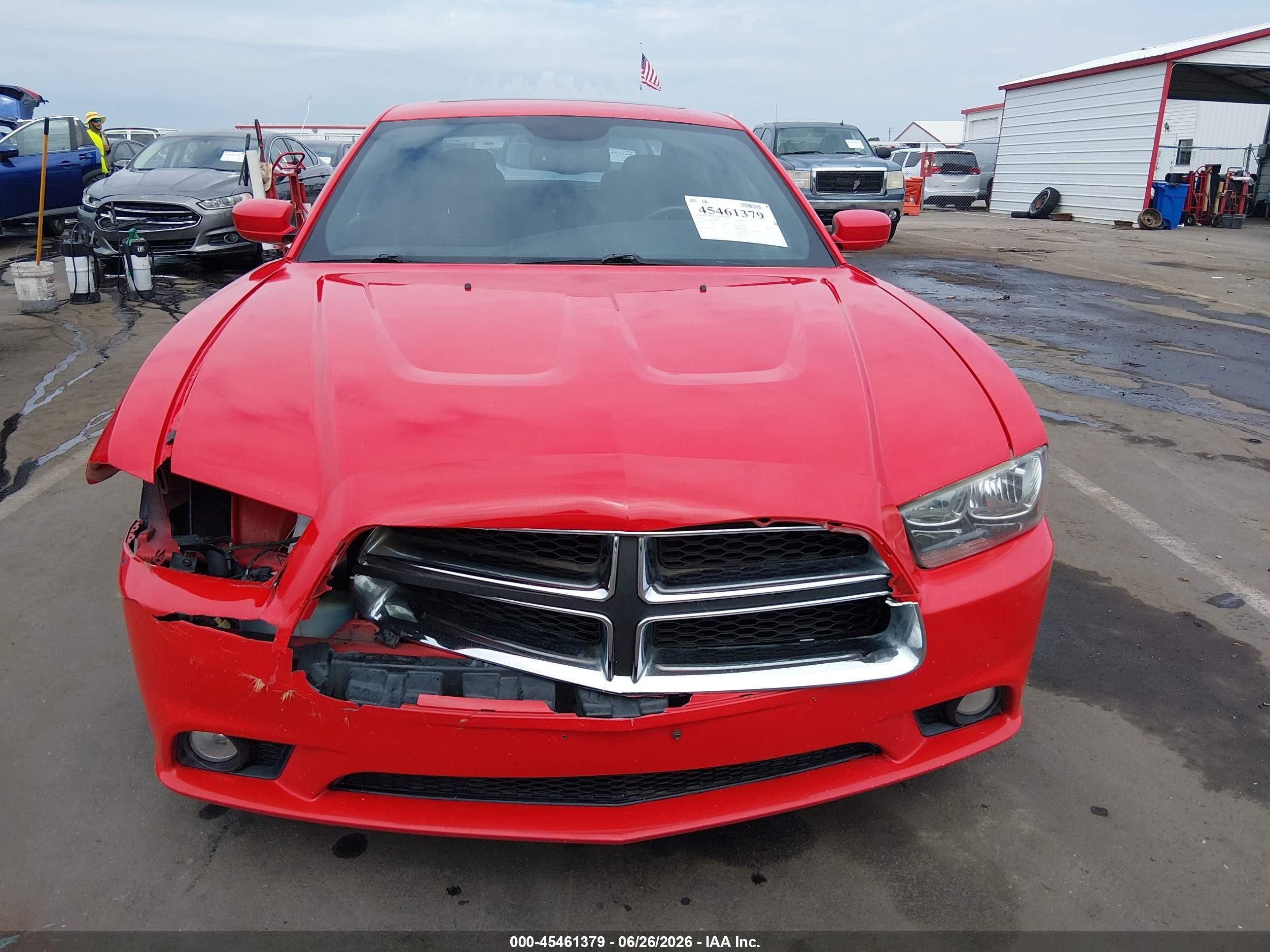 2014 Dodge Charger Sxt Red vin: 2C3CDXHG7EH217435