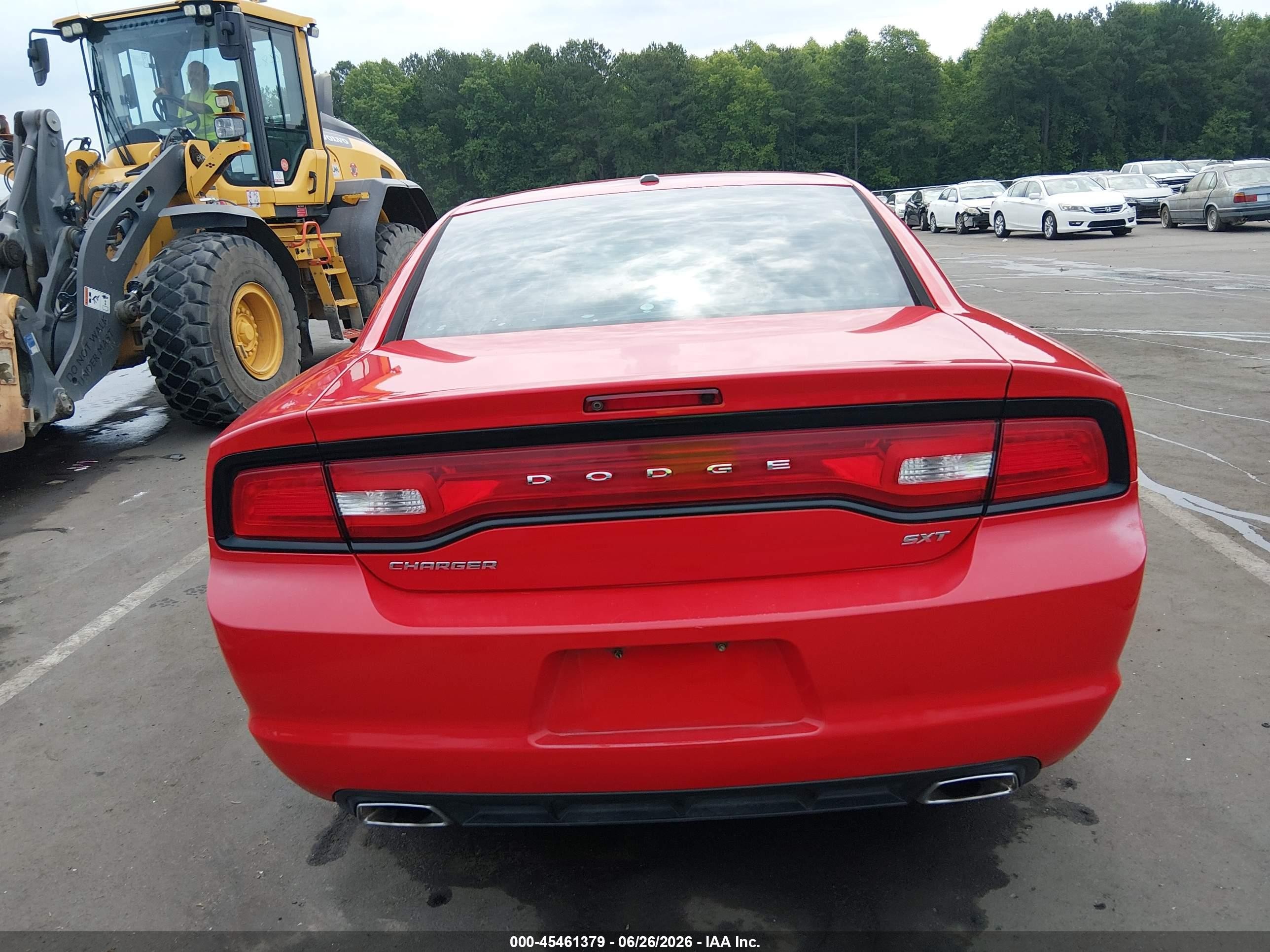 2014 Dodge Charger Sxt Red vin: 2C3CDXHG7EH217435