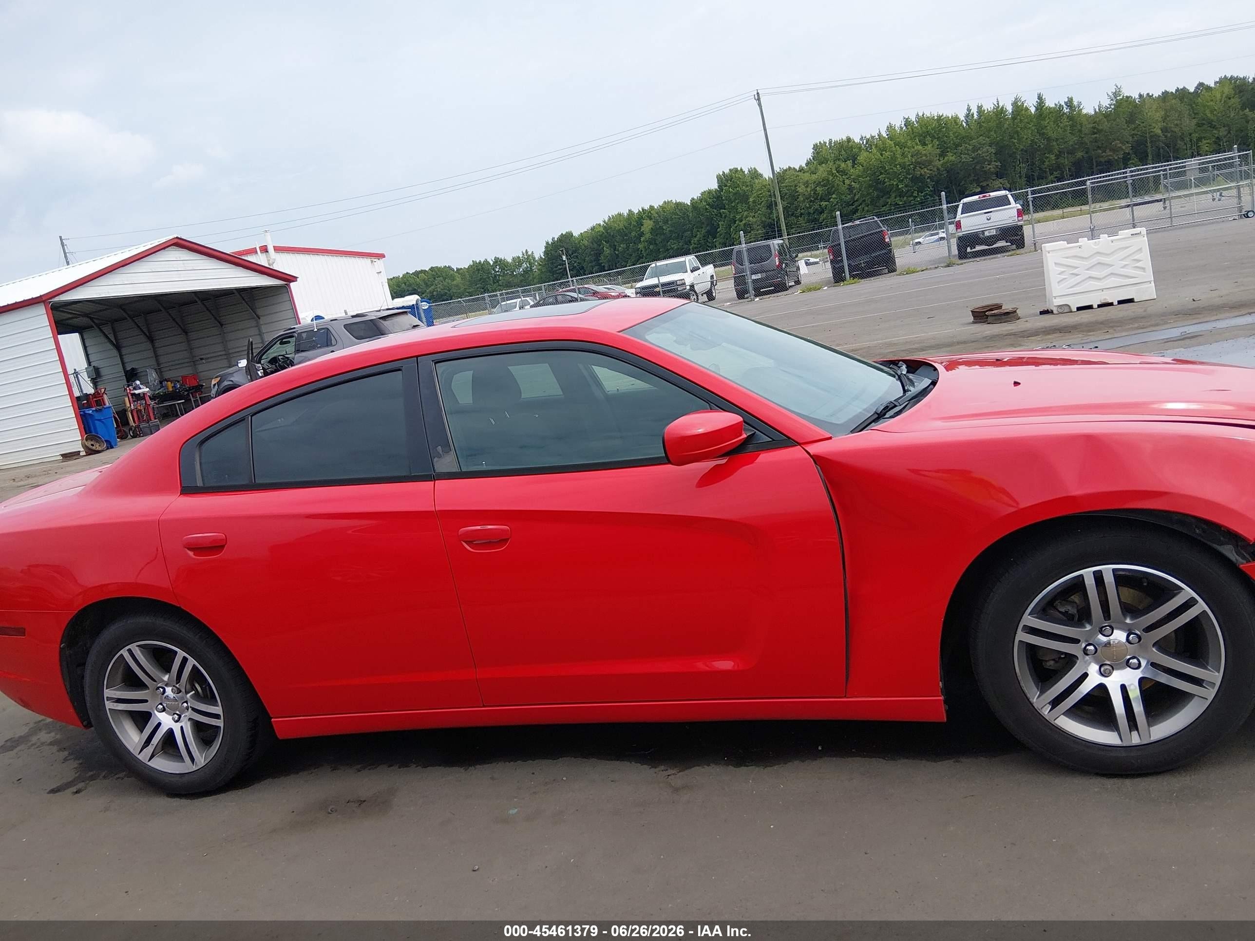 2014 Dodge Charger Sxt Red vin: 2C3CDXHG7EH217435