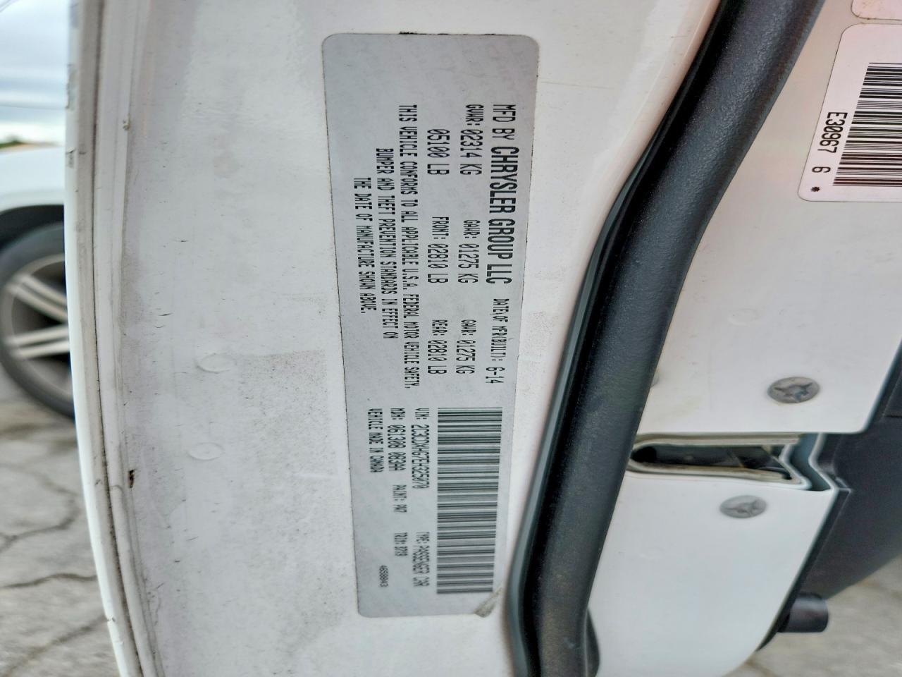 2014 Dodge Charger Sxt White vin: 2C3CDXHG7EH325070